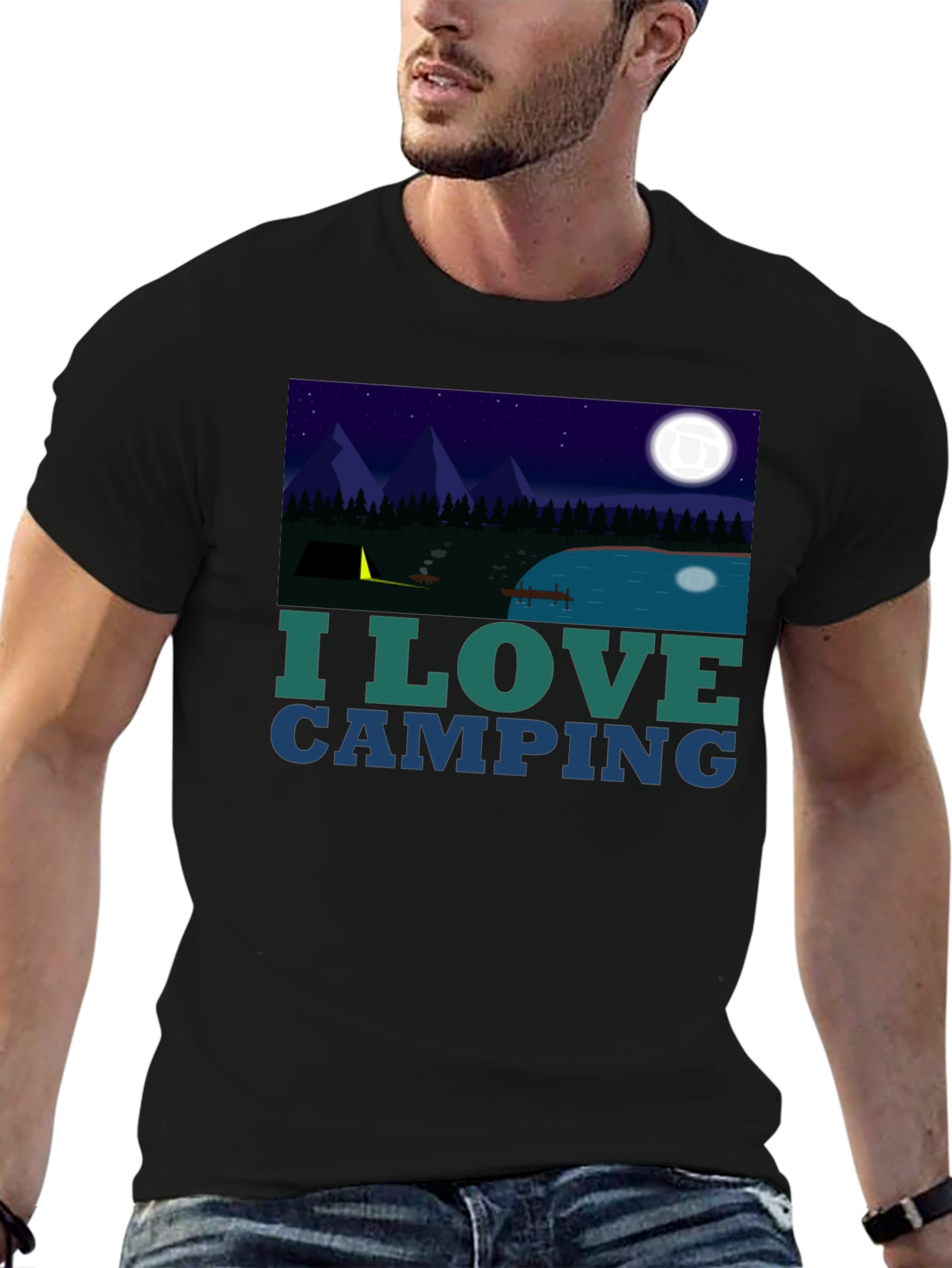 I Love Camping Graphic Tee