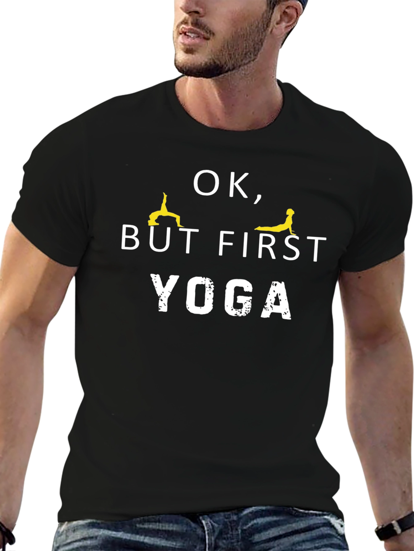 OK But First Yoga Graphic Tee