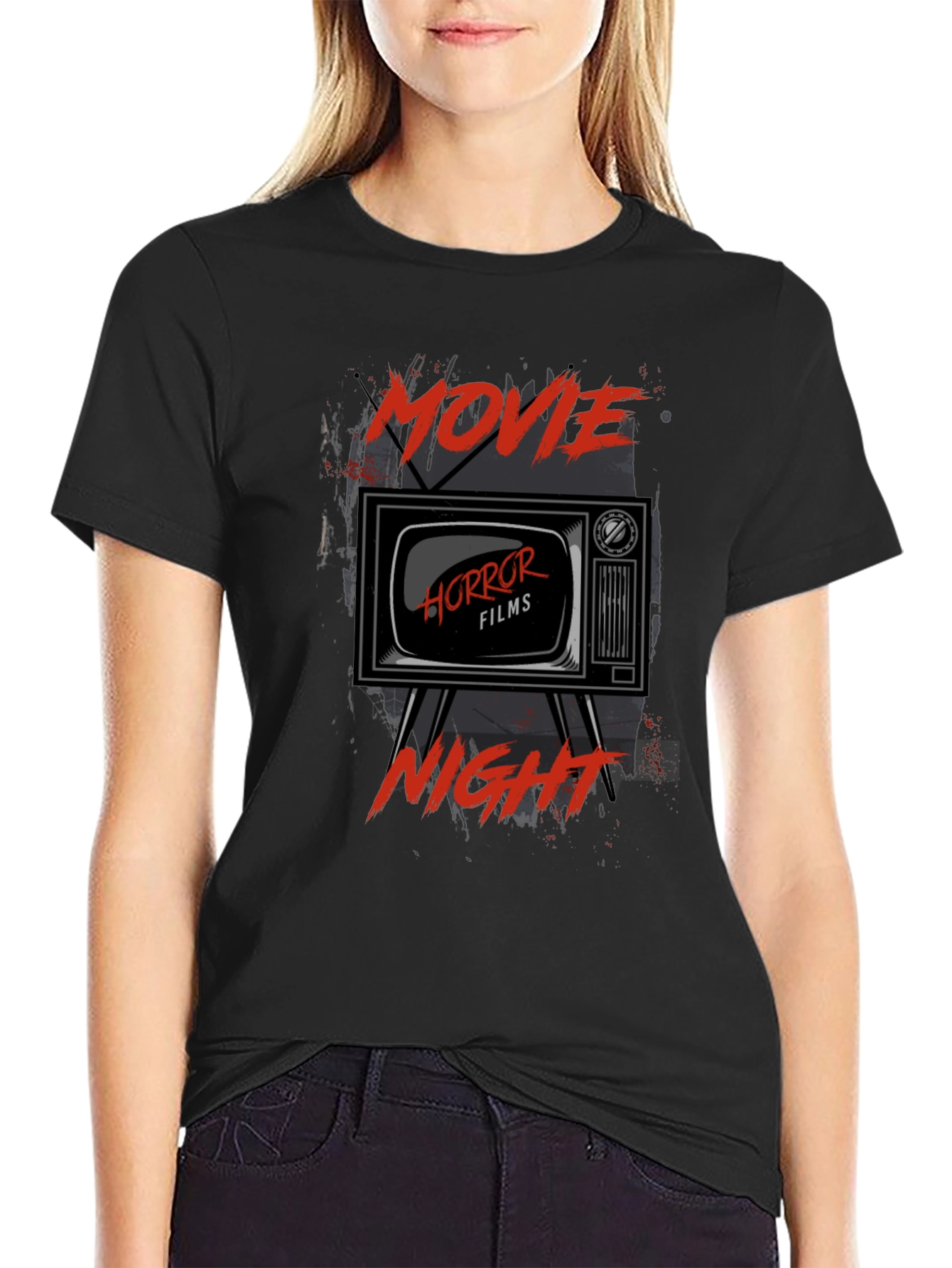 Movie Horror Films Night Black T-Shirt