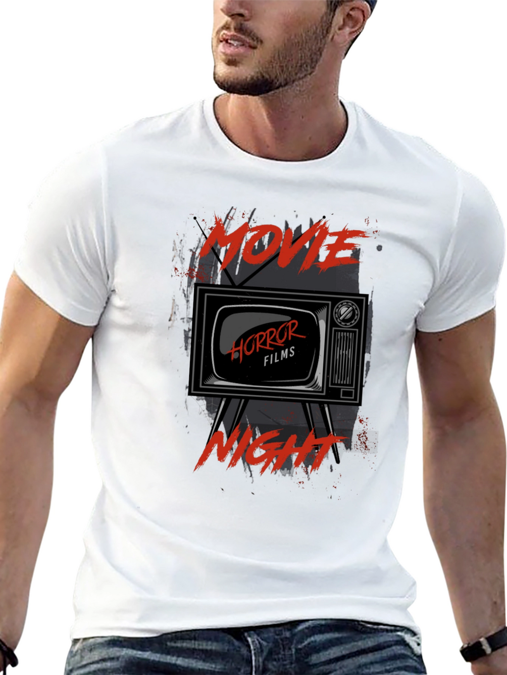 Movie Horror Films Night Black T-Shirt