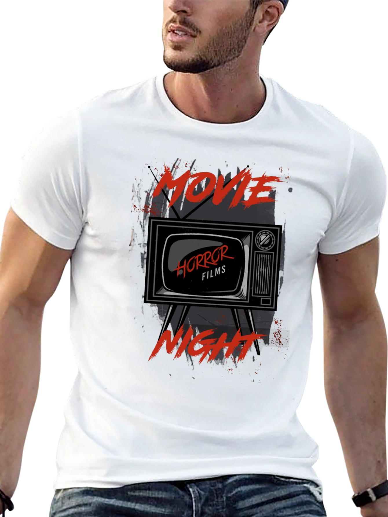 Movie Horror Films Night Black T-Shirt