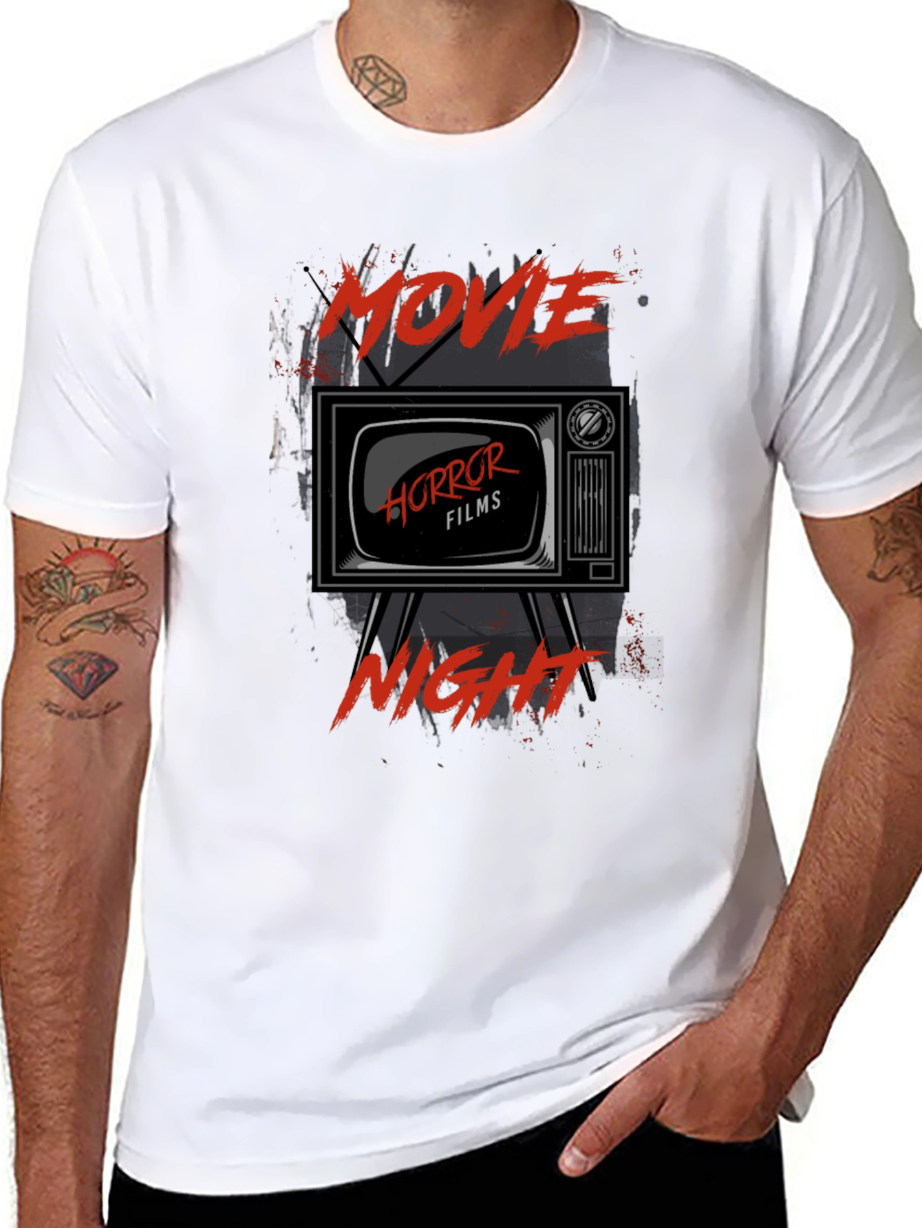 Movie Horror Films Night Black T-Shirt
