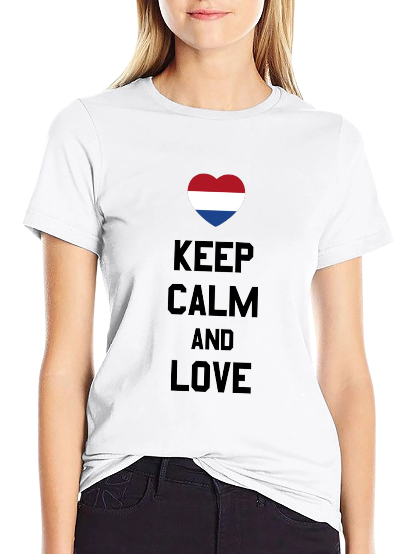 Keep Calm and Love - Dutch Heart T-Shirt