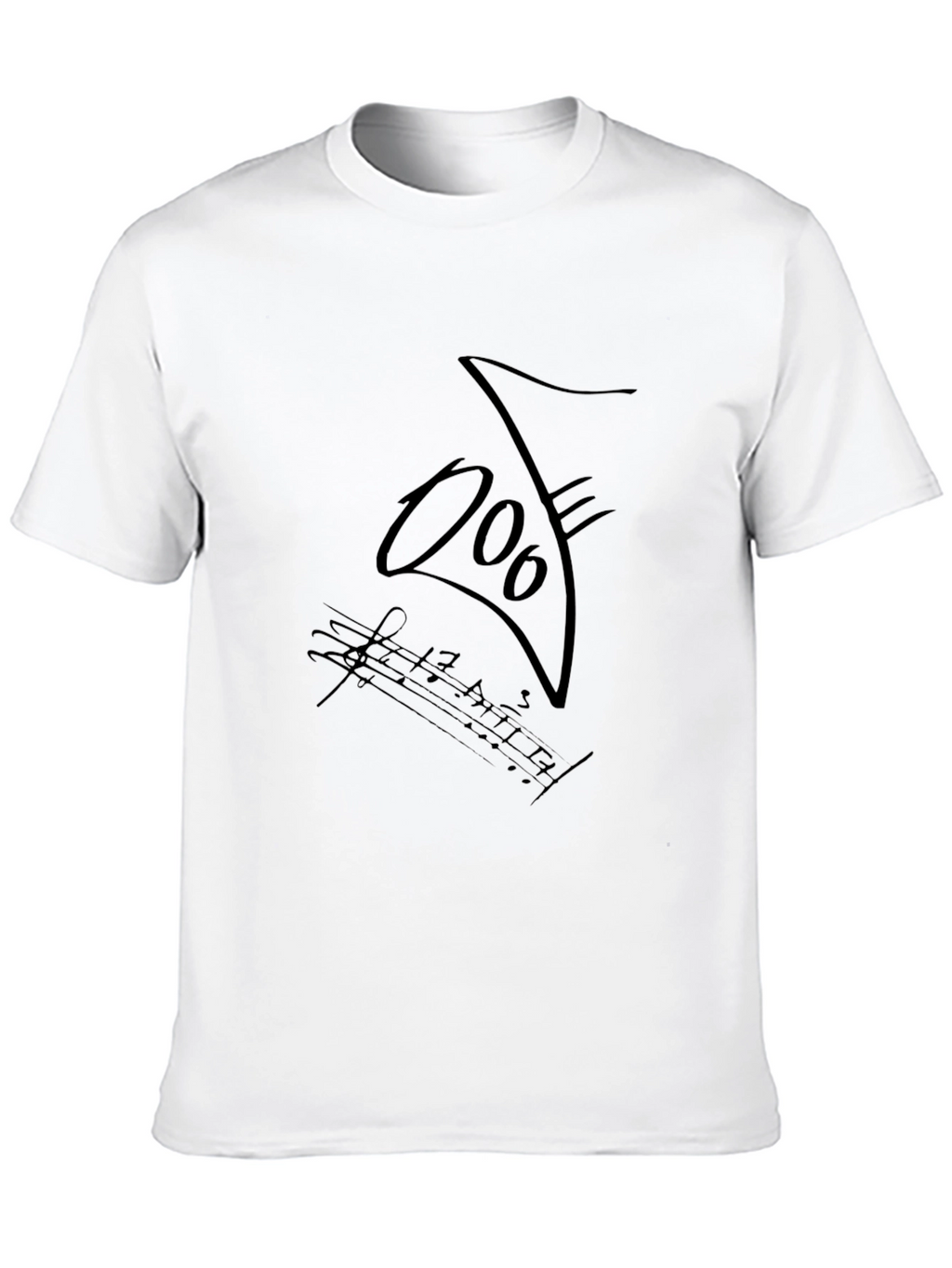 Musical T-Shirt - Black Cotton Blend