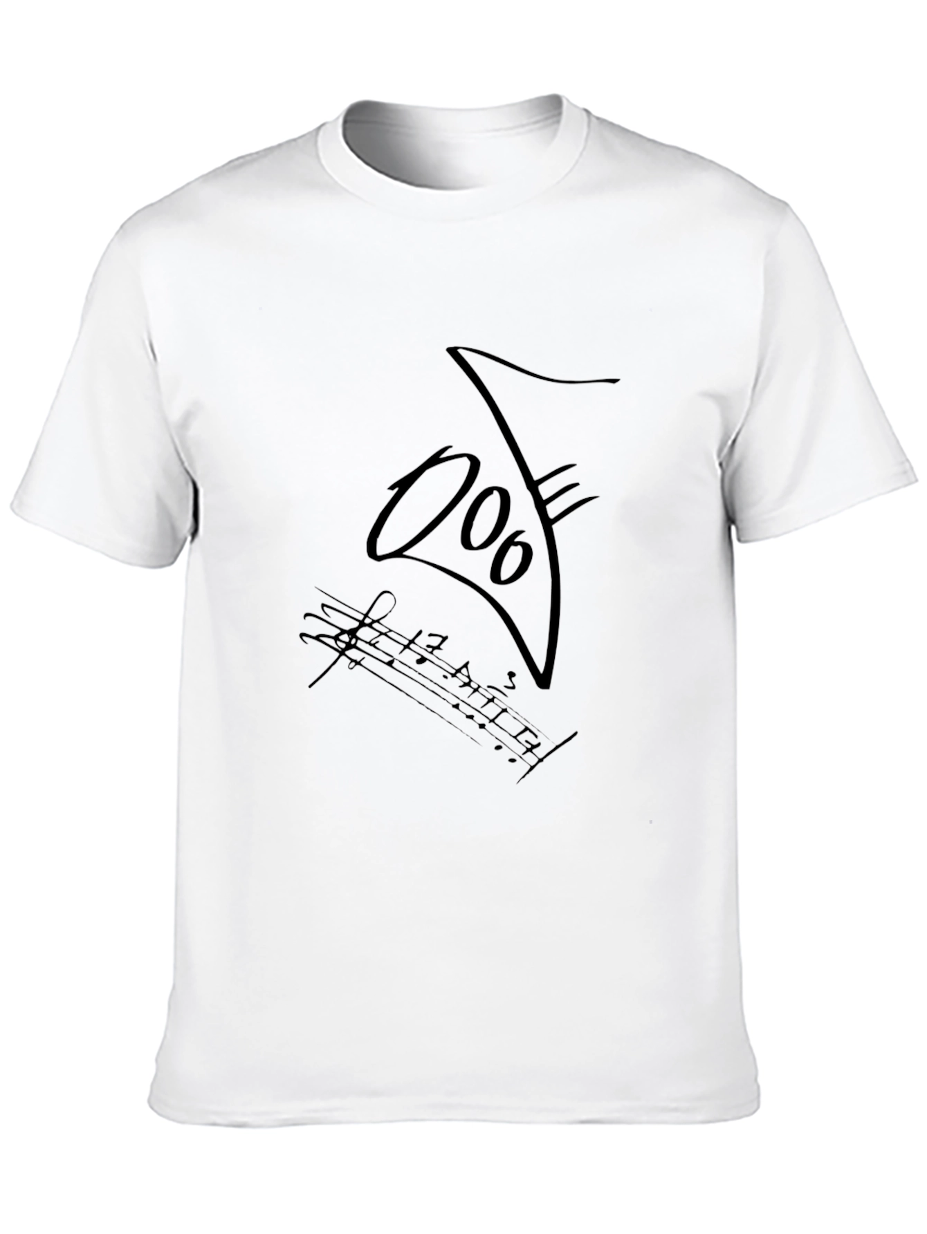Musical T-Shirt - Black Cotton Blend