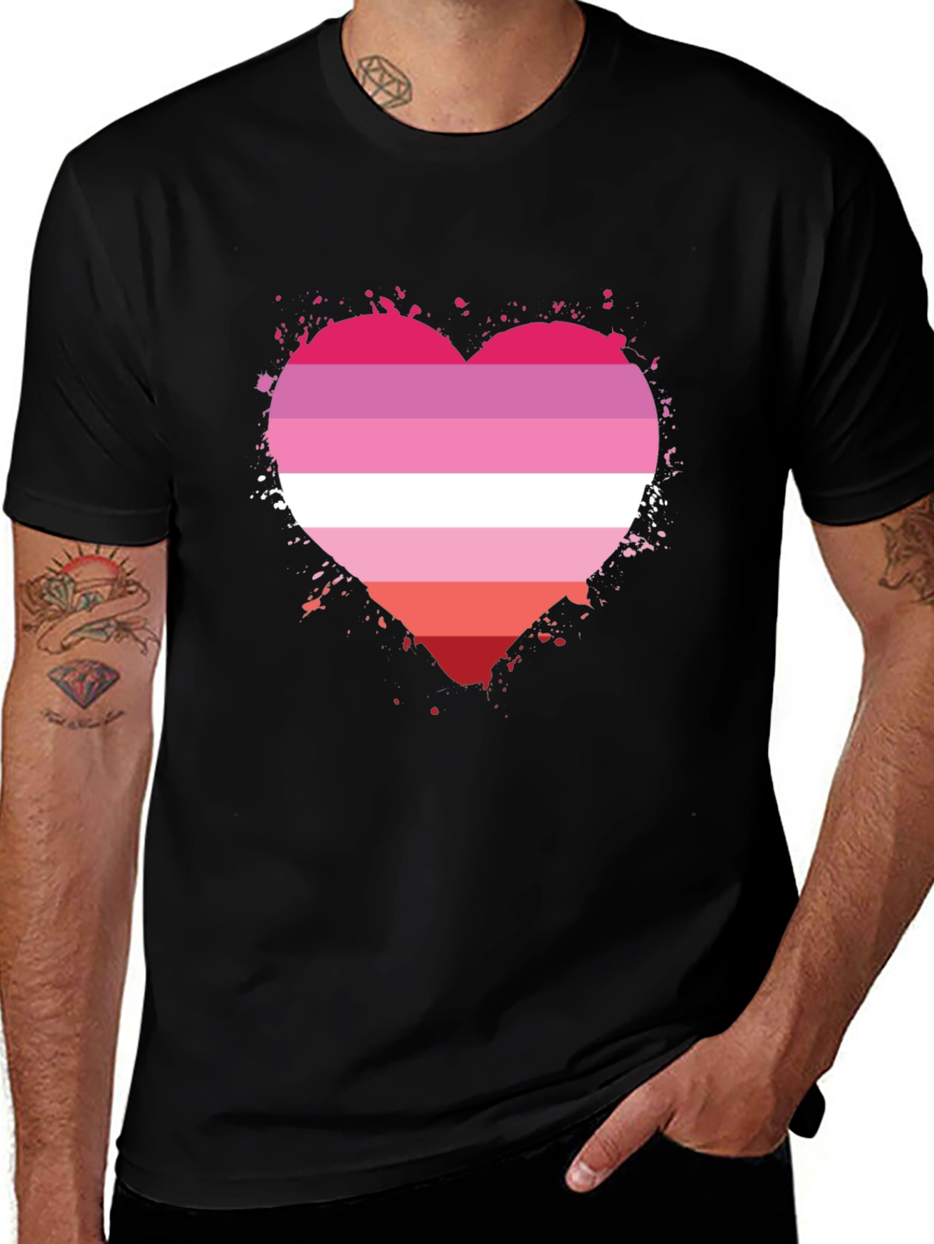 Lesbian Pride Heart T-Shirt