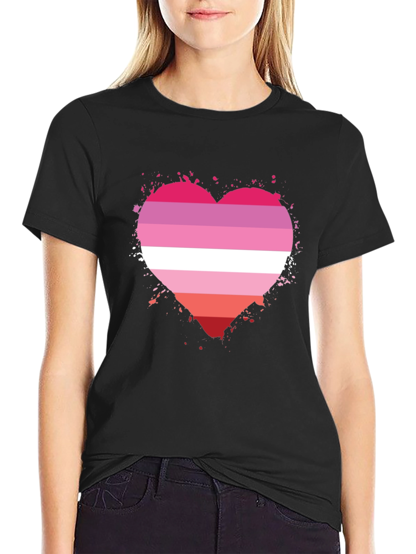 Lesbian Pride Heart T-Shirt