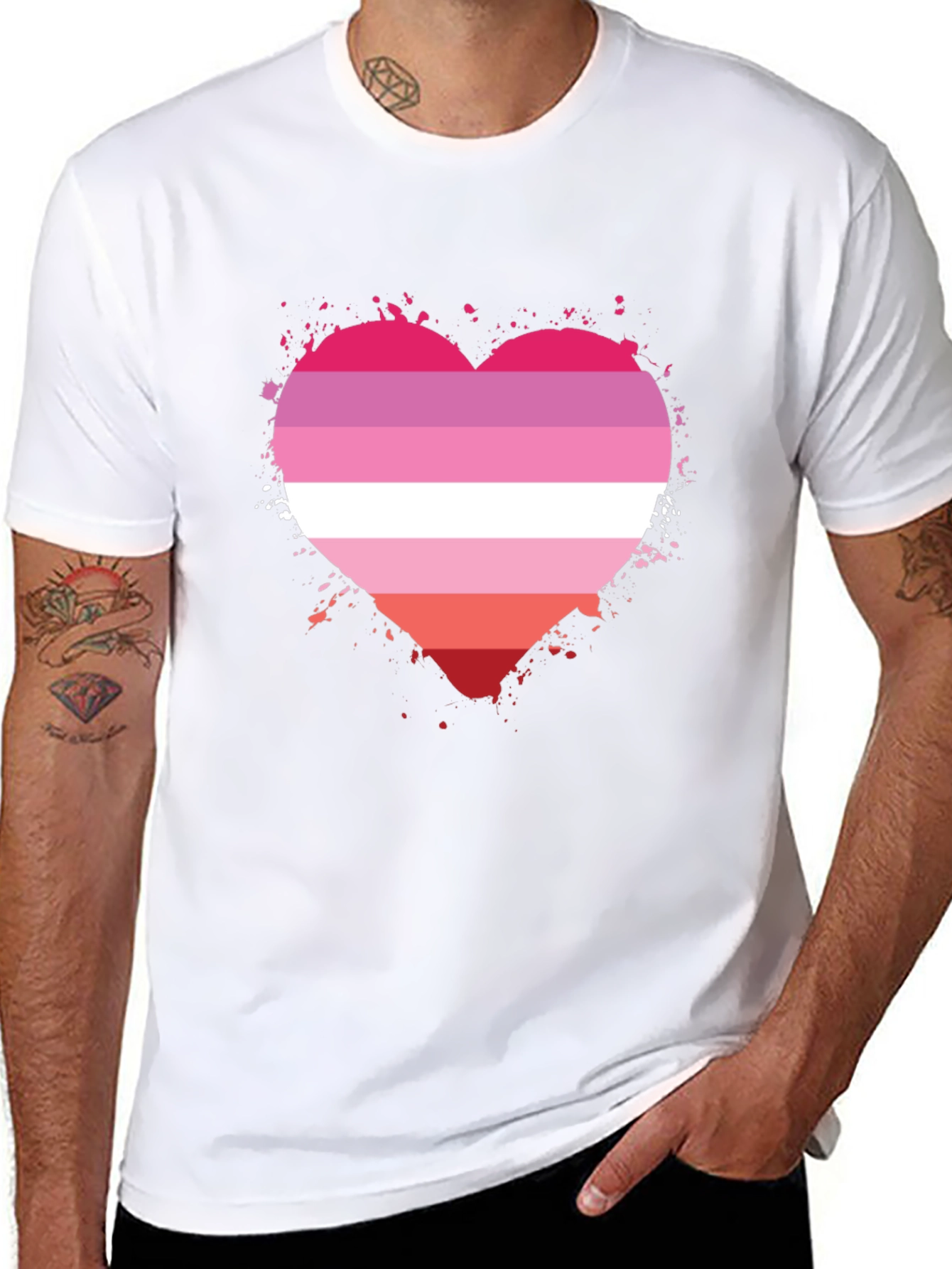 Lesbian Pride Heart T-Shirt