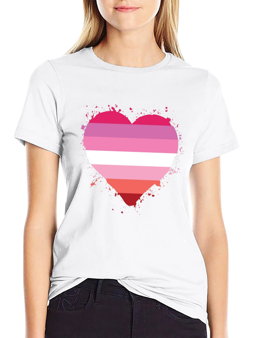 Lesbian Pride Heart T-Shirt