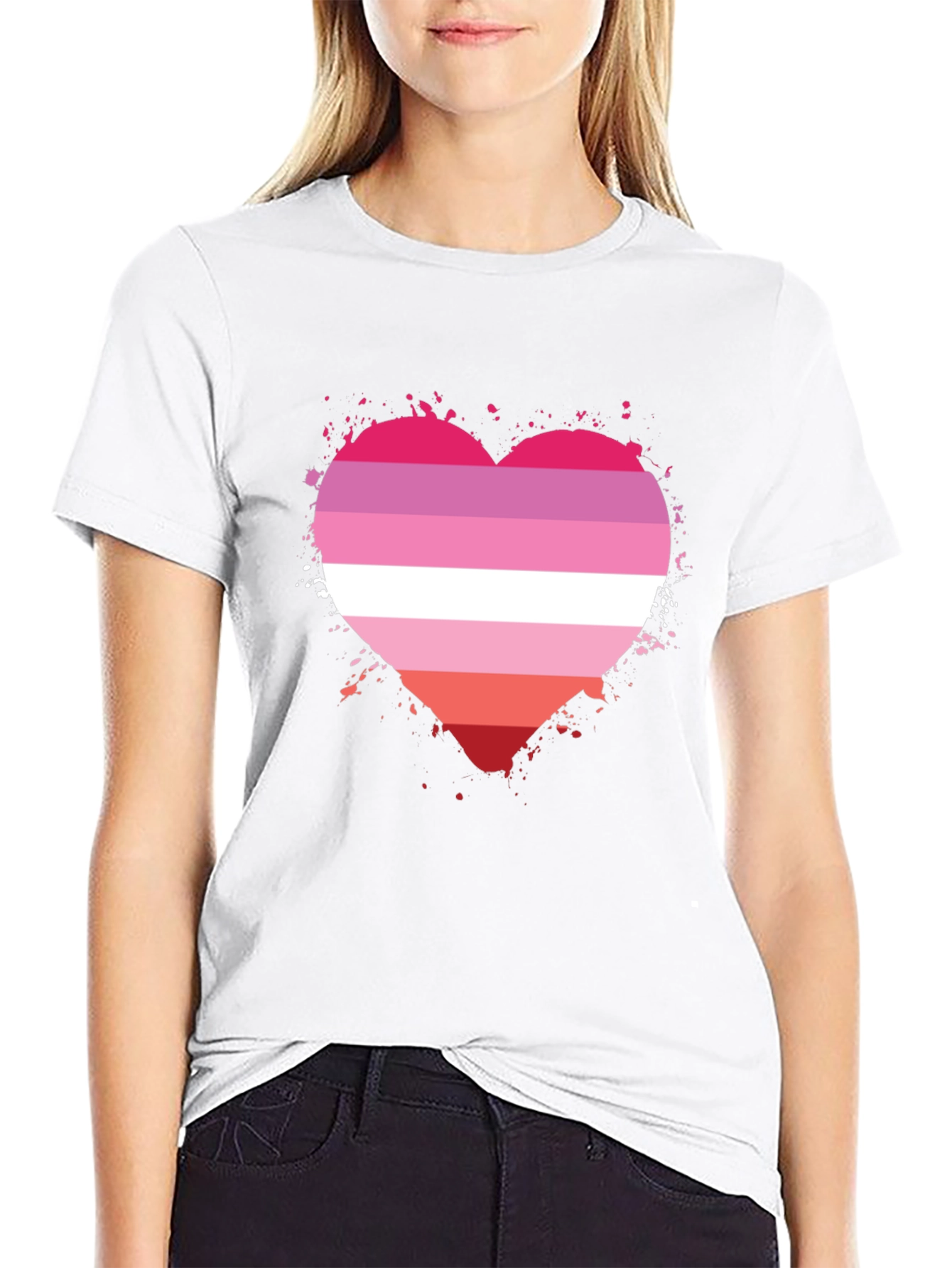 Lesbian Pride Heart T-Shirt
