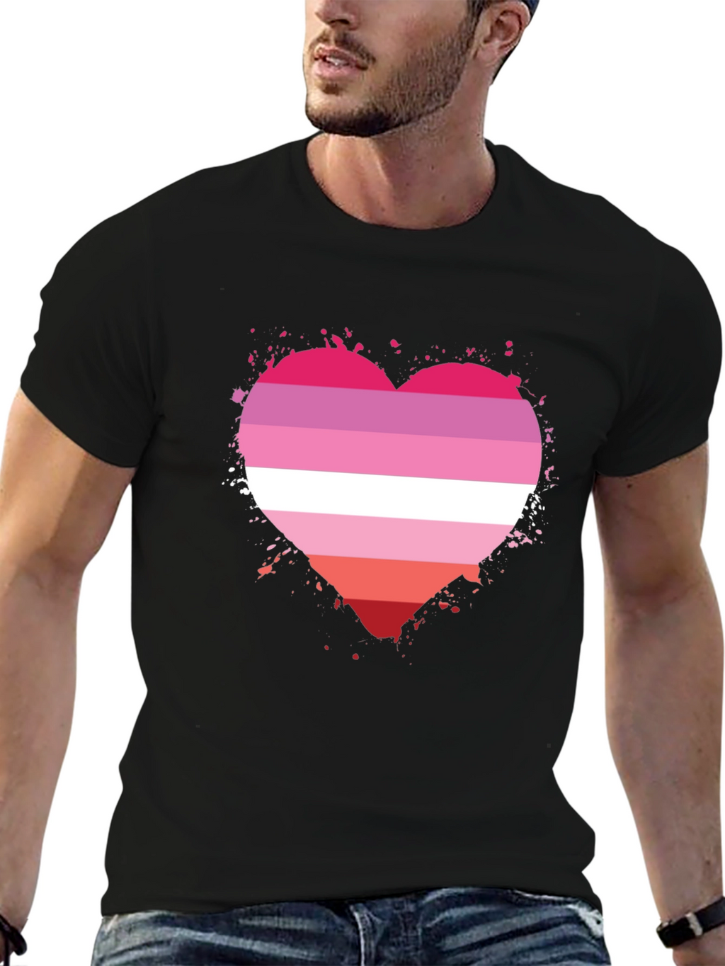 Lesbian Pride Heart T-Shirt