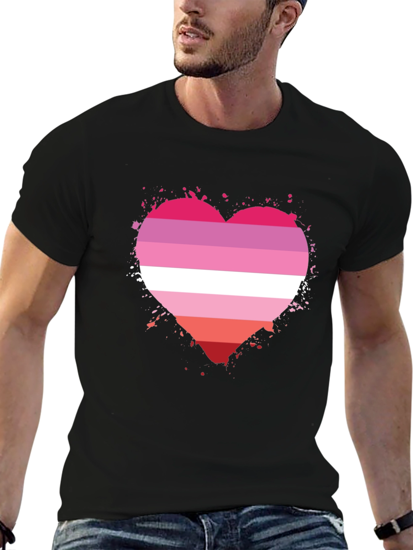 Lesbian Pride Heart T-Shirt
