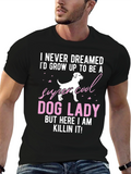 Super Cool Dog Lady T-Shirt - Novelty Graphic Tee