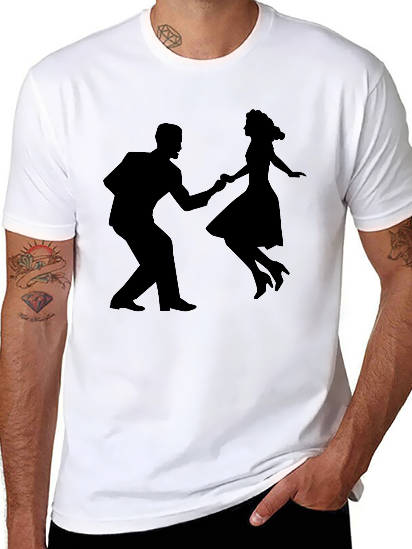 Retro Dance T-Shirt - Swing Style Graphic Tee