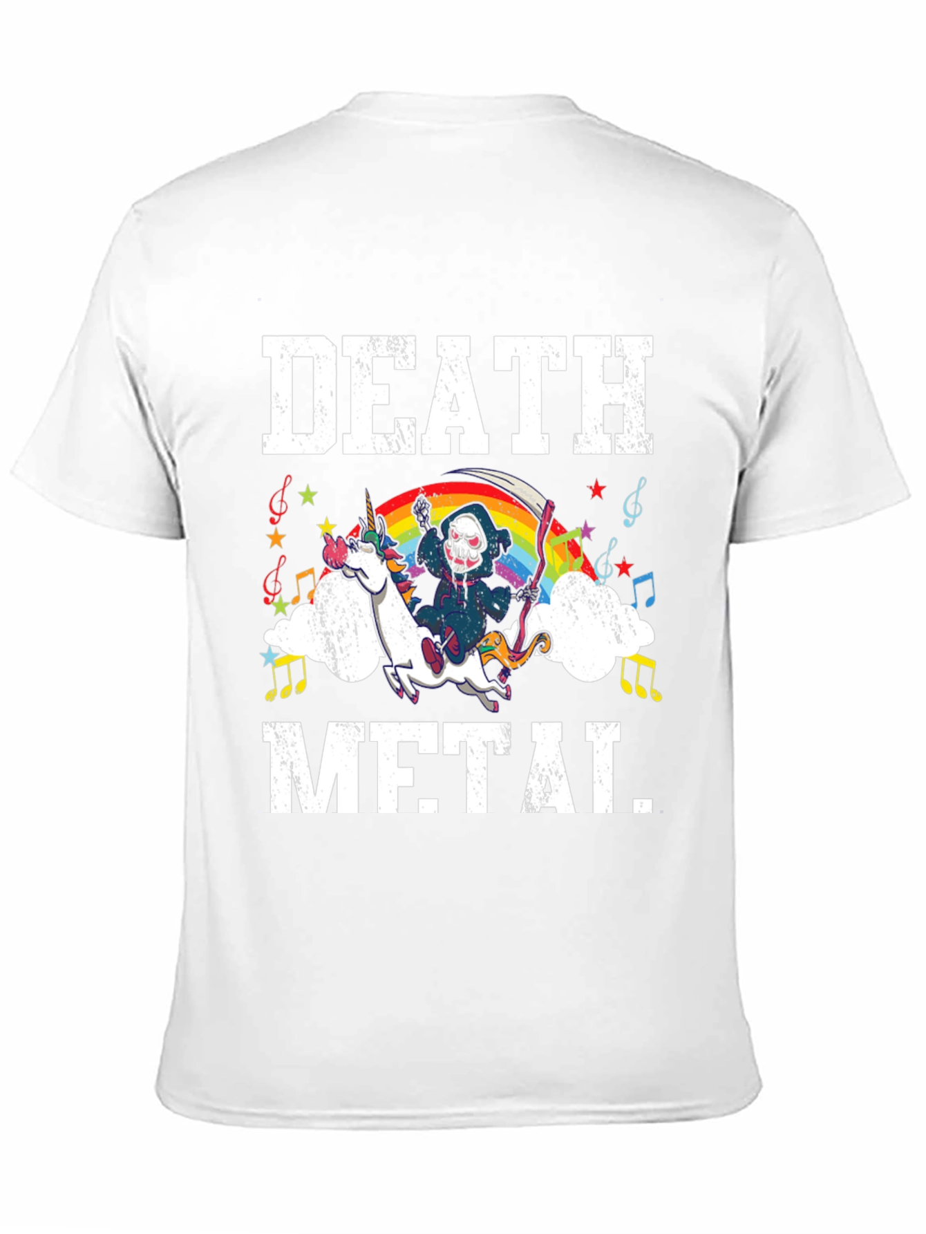 Death Metal Unicorn Graphic Tee
