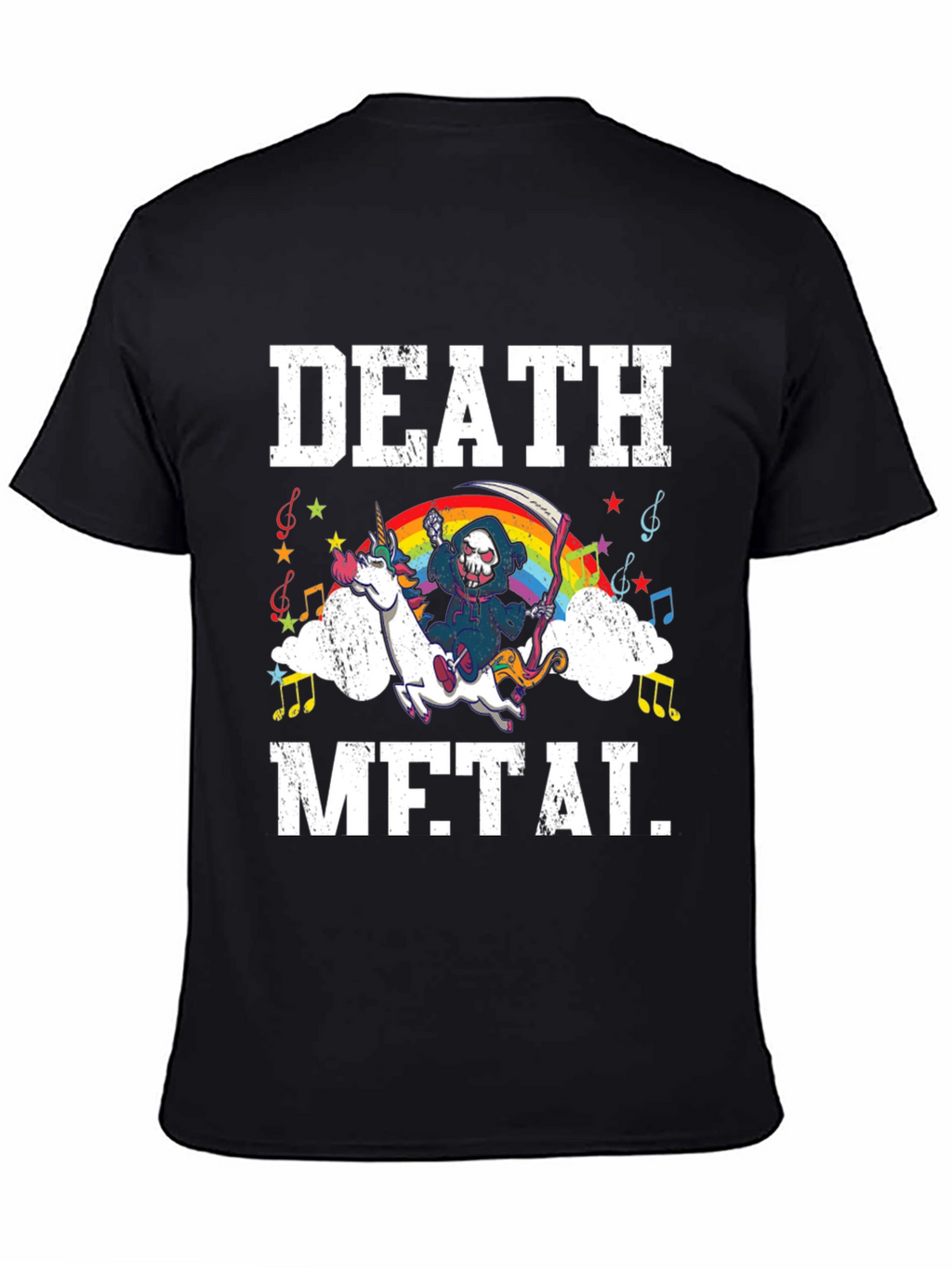 Death Metal Unicorn Graphic Tee