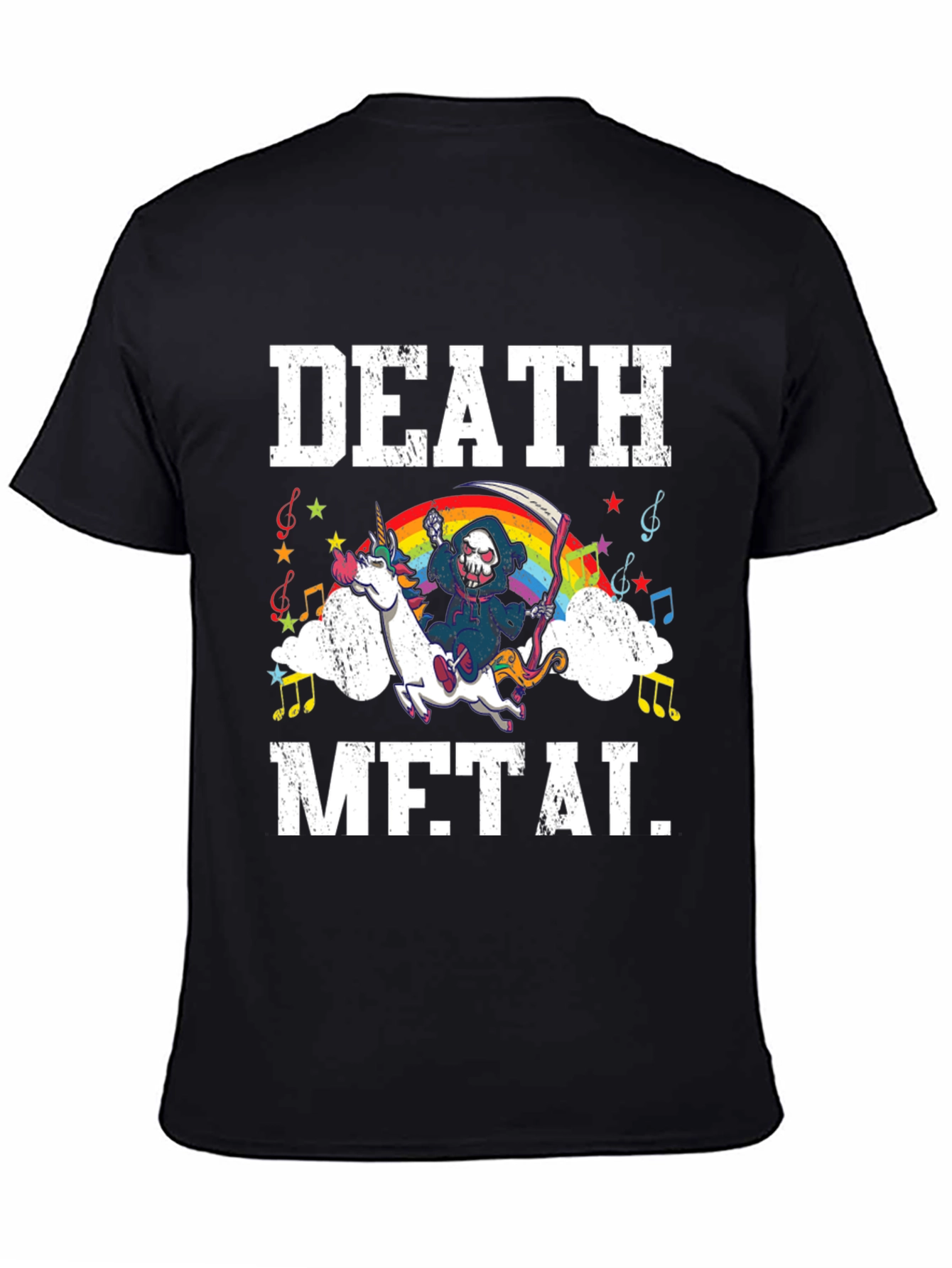 Death Metal Unicorn Graphic Tee