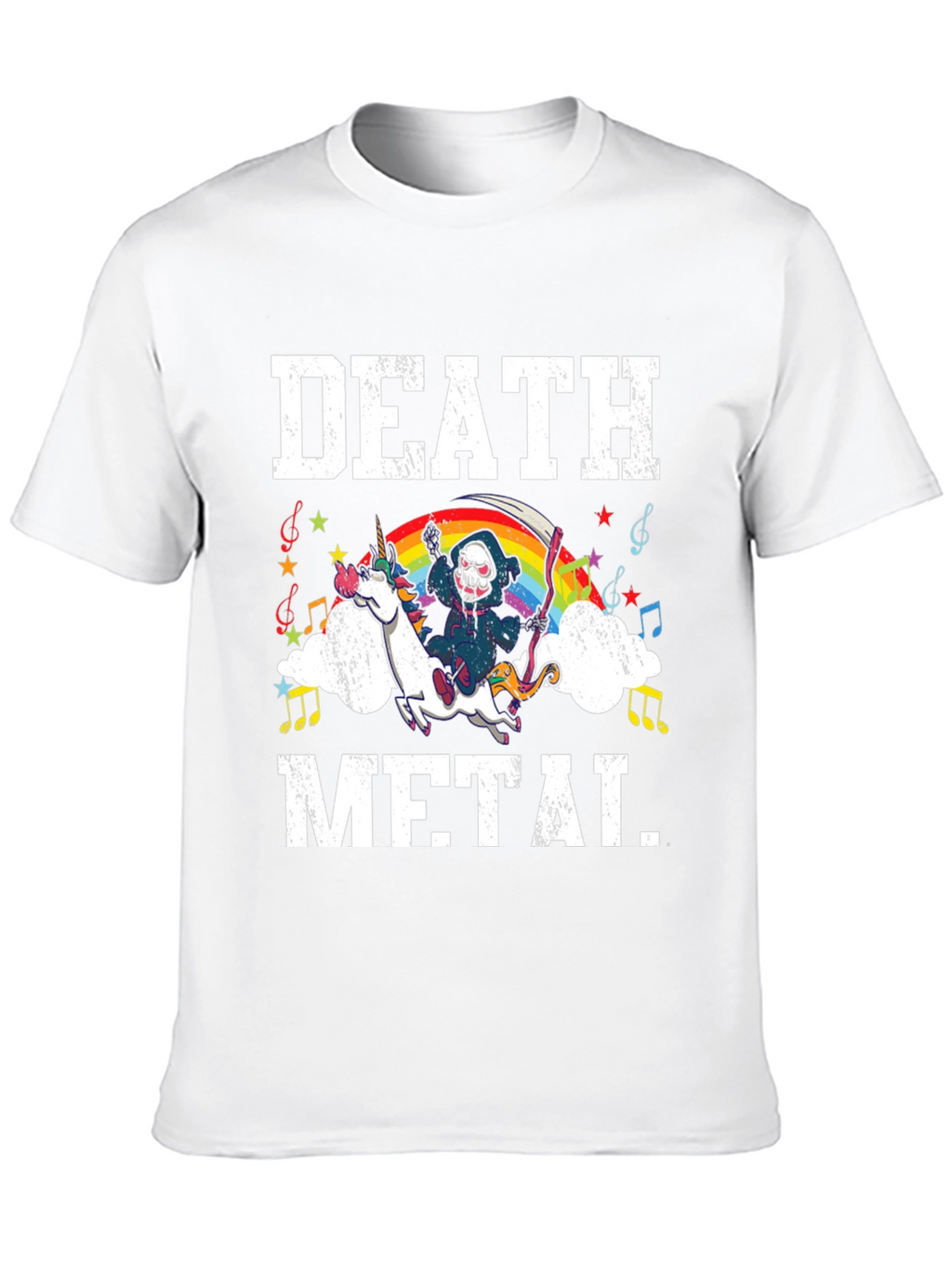 Death Metal Unicorn Graphic Tee