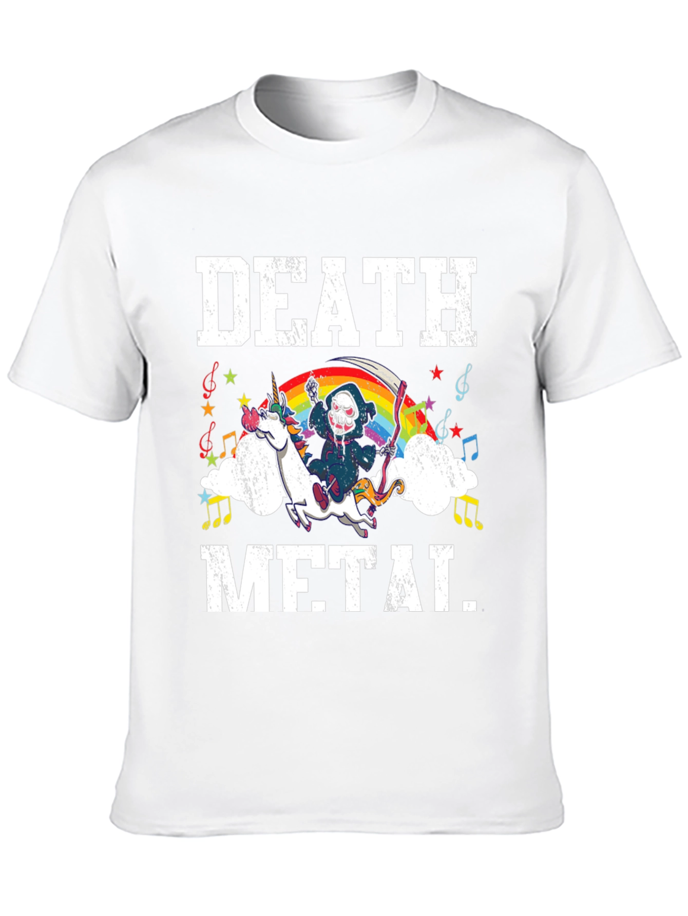 Death Metal Unicorn Graphic Tee