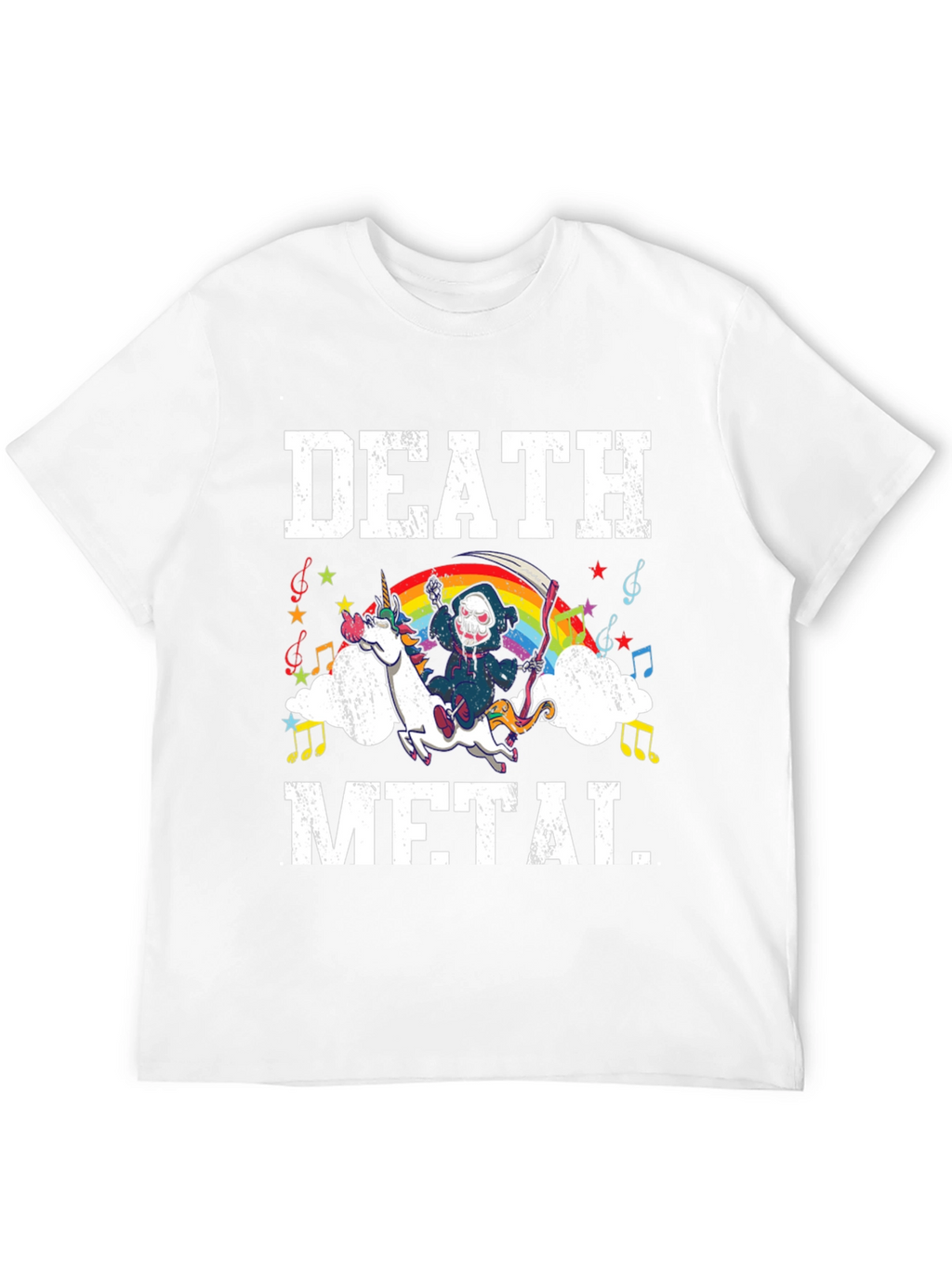 Death Metal Unicorn Graphic Tee
