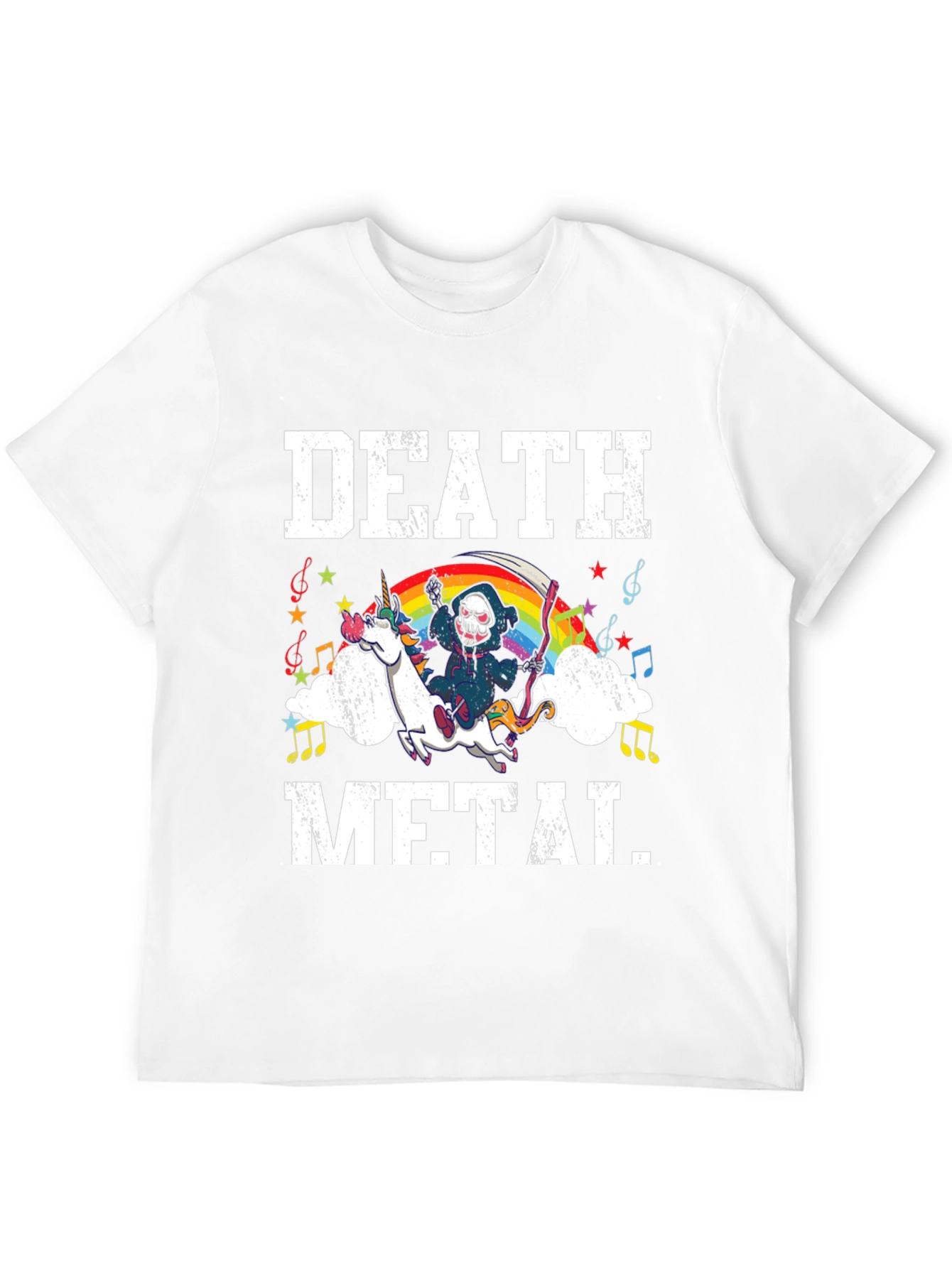 Death Metal Unicorn Graphic Tee