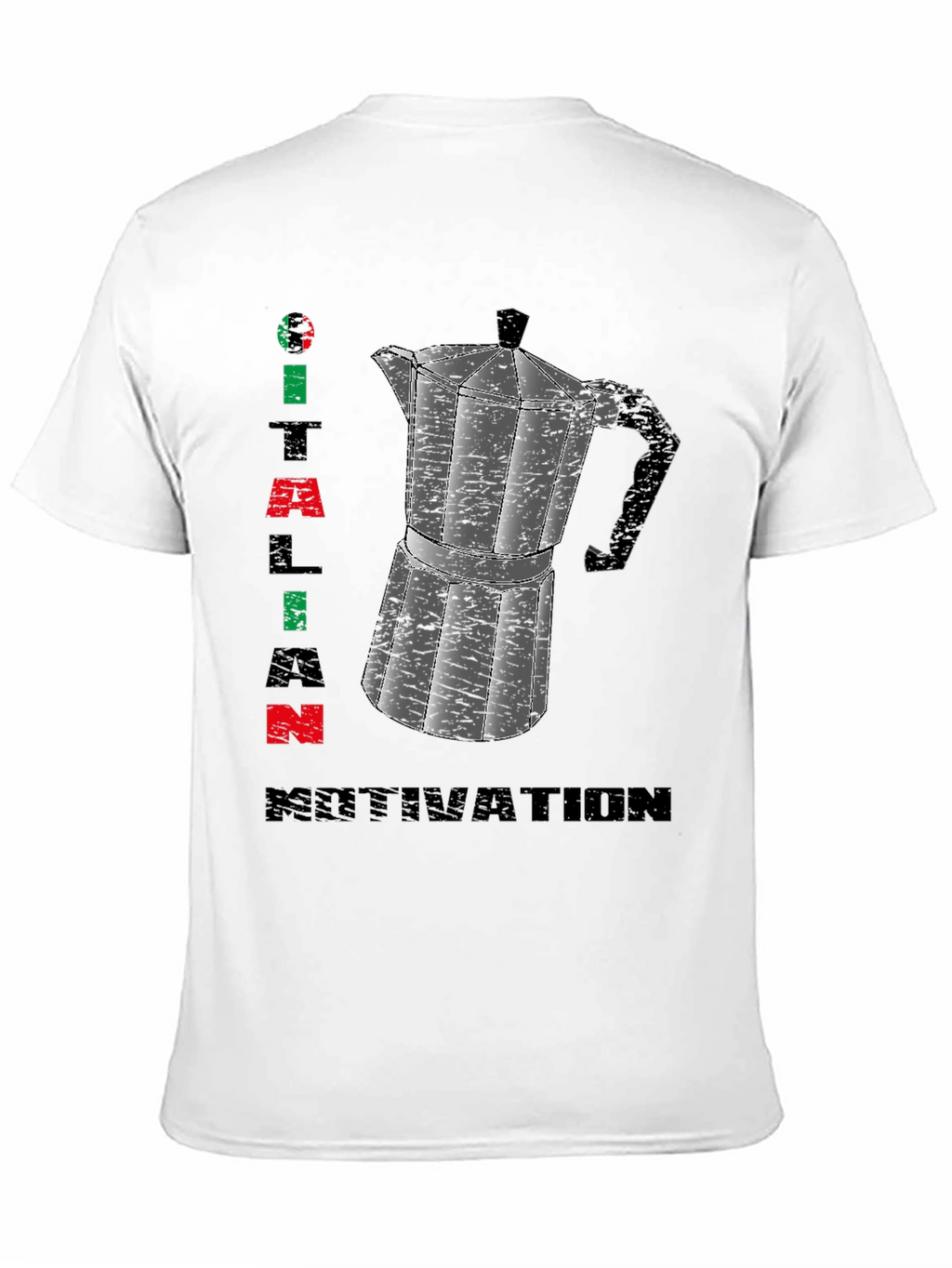 Italian Motivation T-Shirt - Espresso Coffee Maker Design