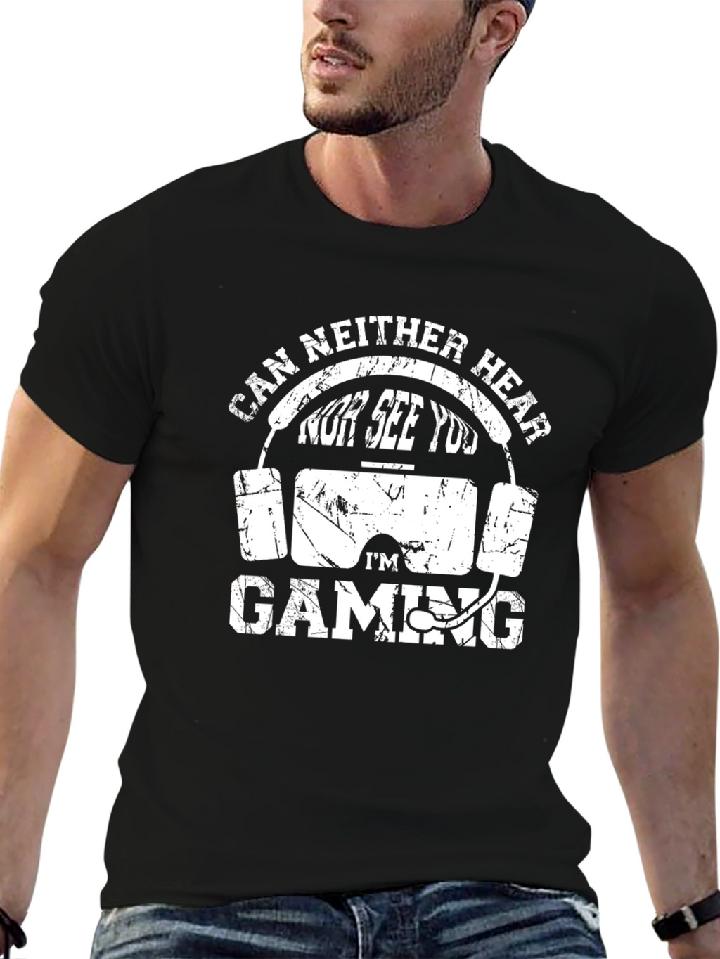 Gamer T-Shirt - Cant Hear You Im Gaming!