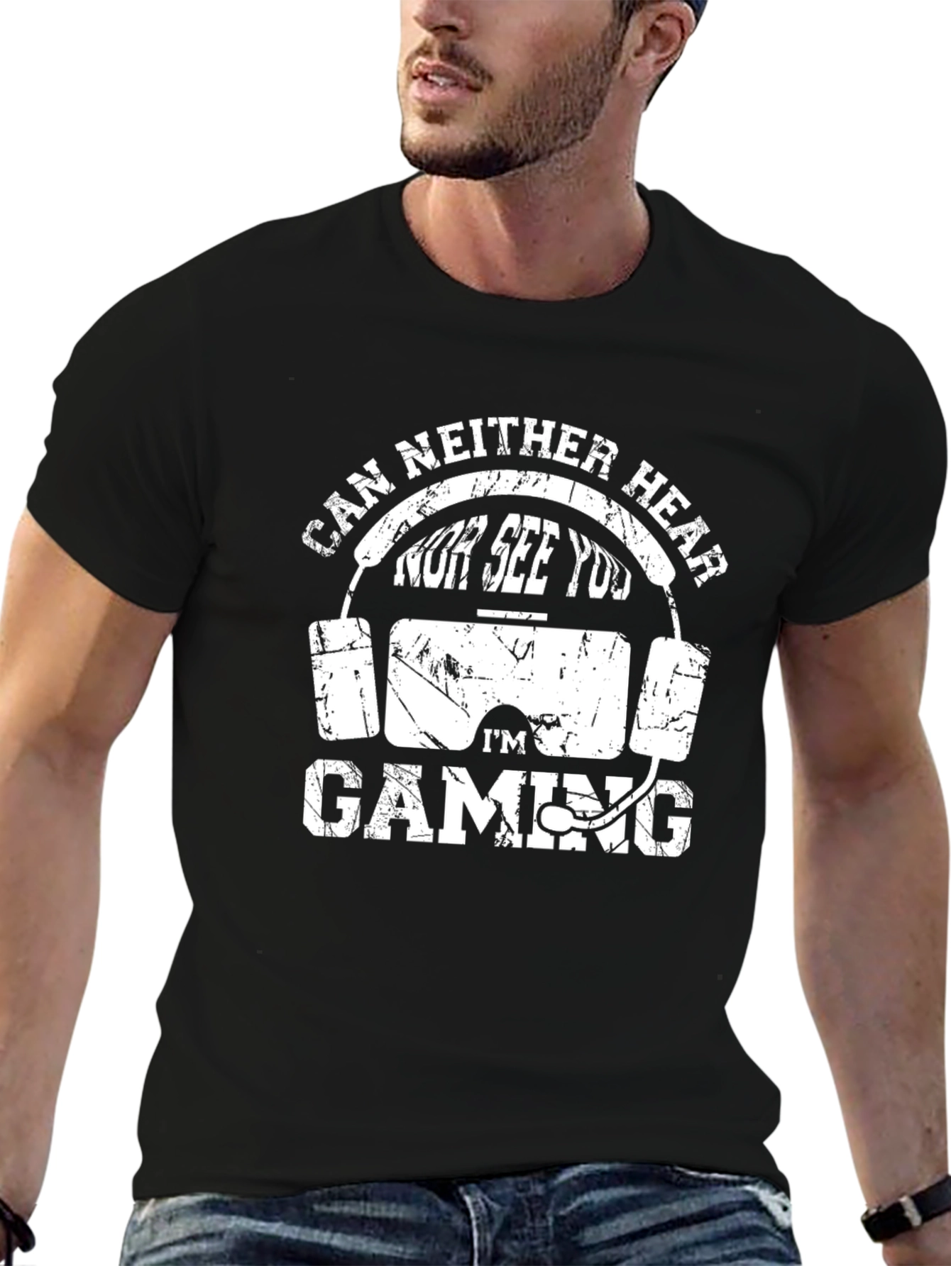 Gamer T-Shirt - Cant Hear You Im Gaming!