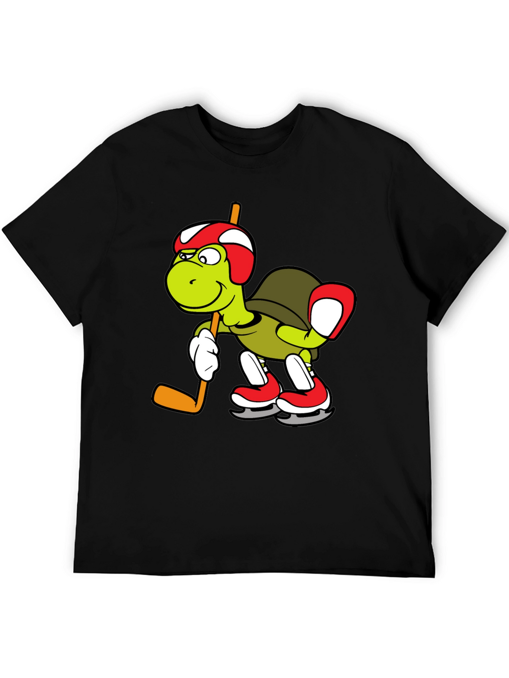 Turtle Hockey Player Graphic Tee