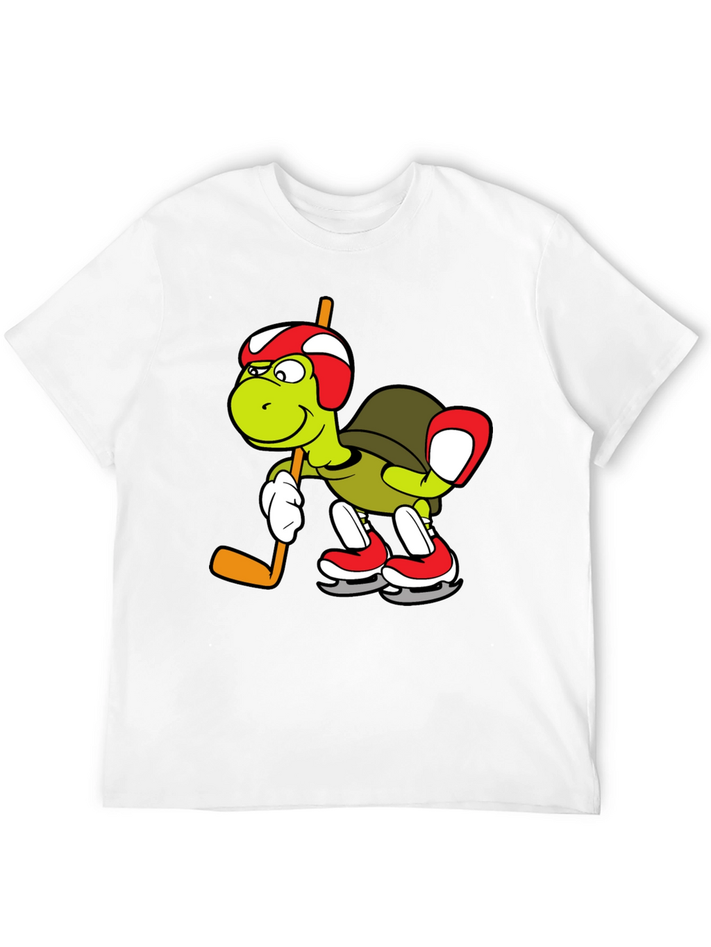 Turtle Hockey Player Graphic Tee
