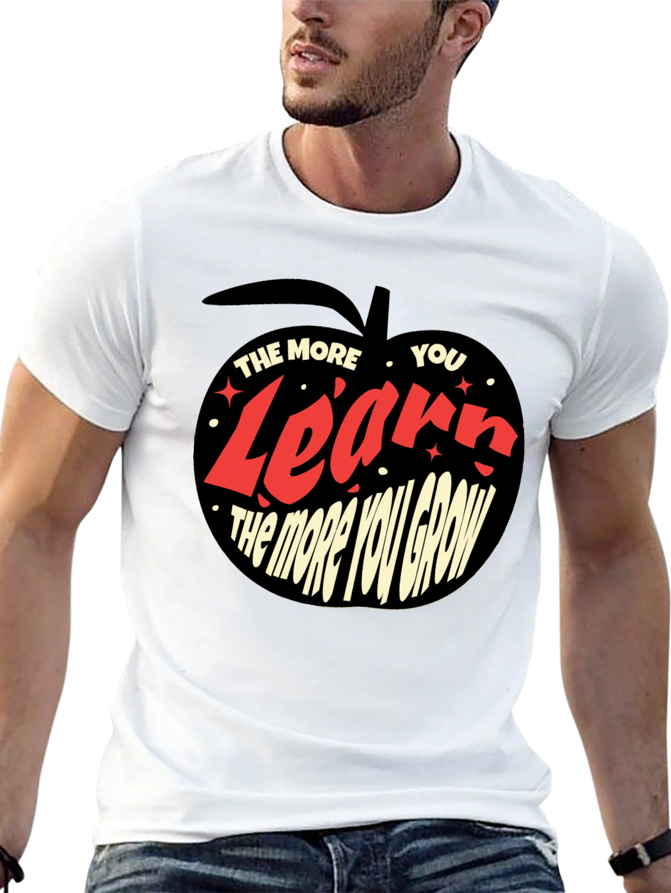 Learn and Grow Black T-Shirt
