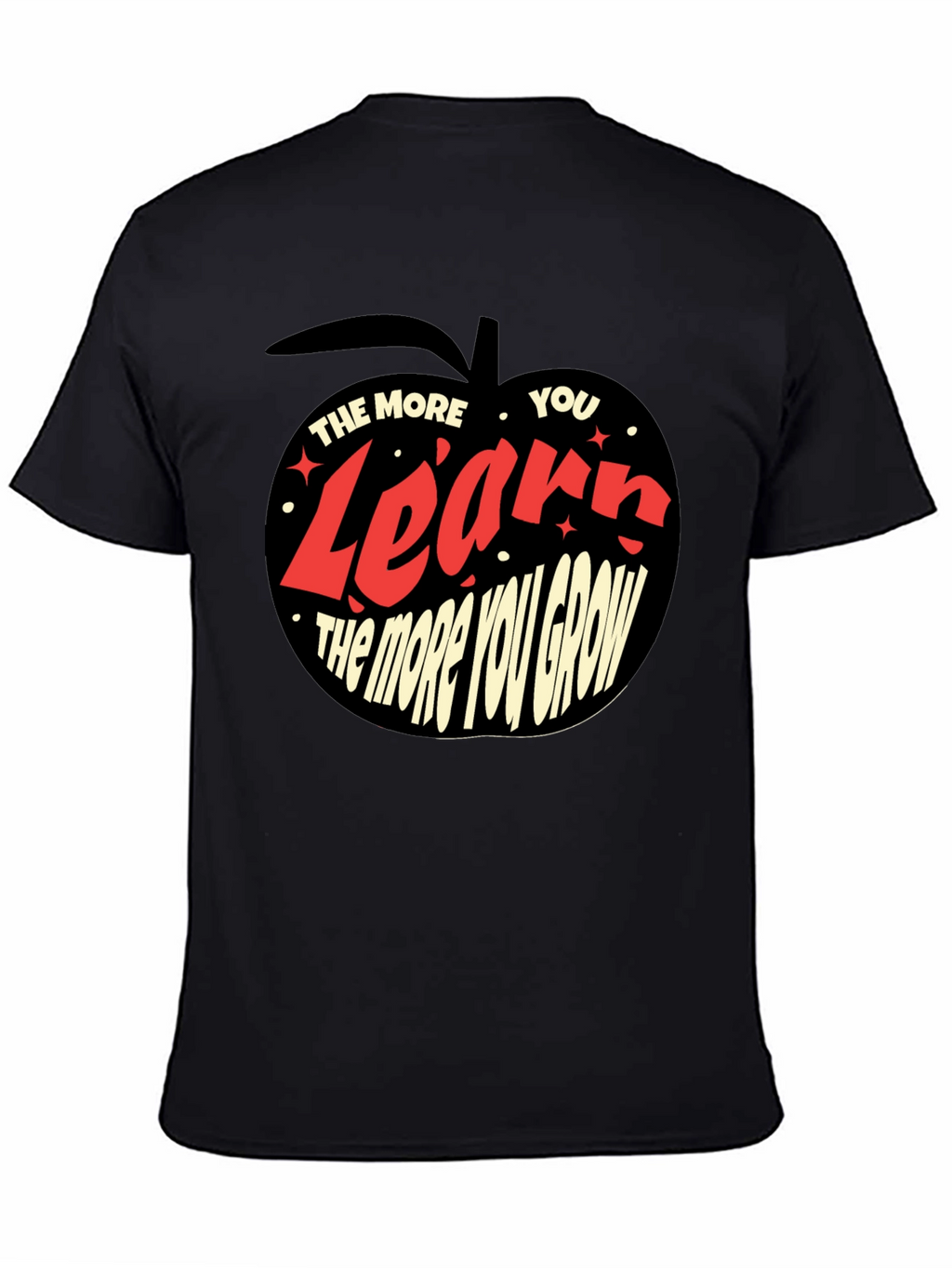 Learn and Grow Black T-Shirt