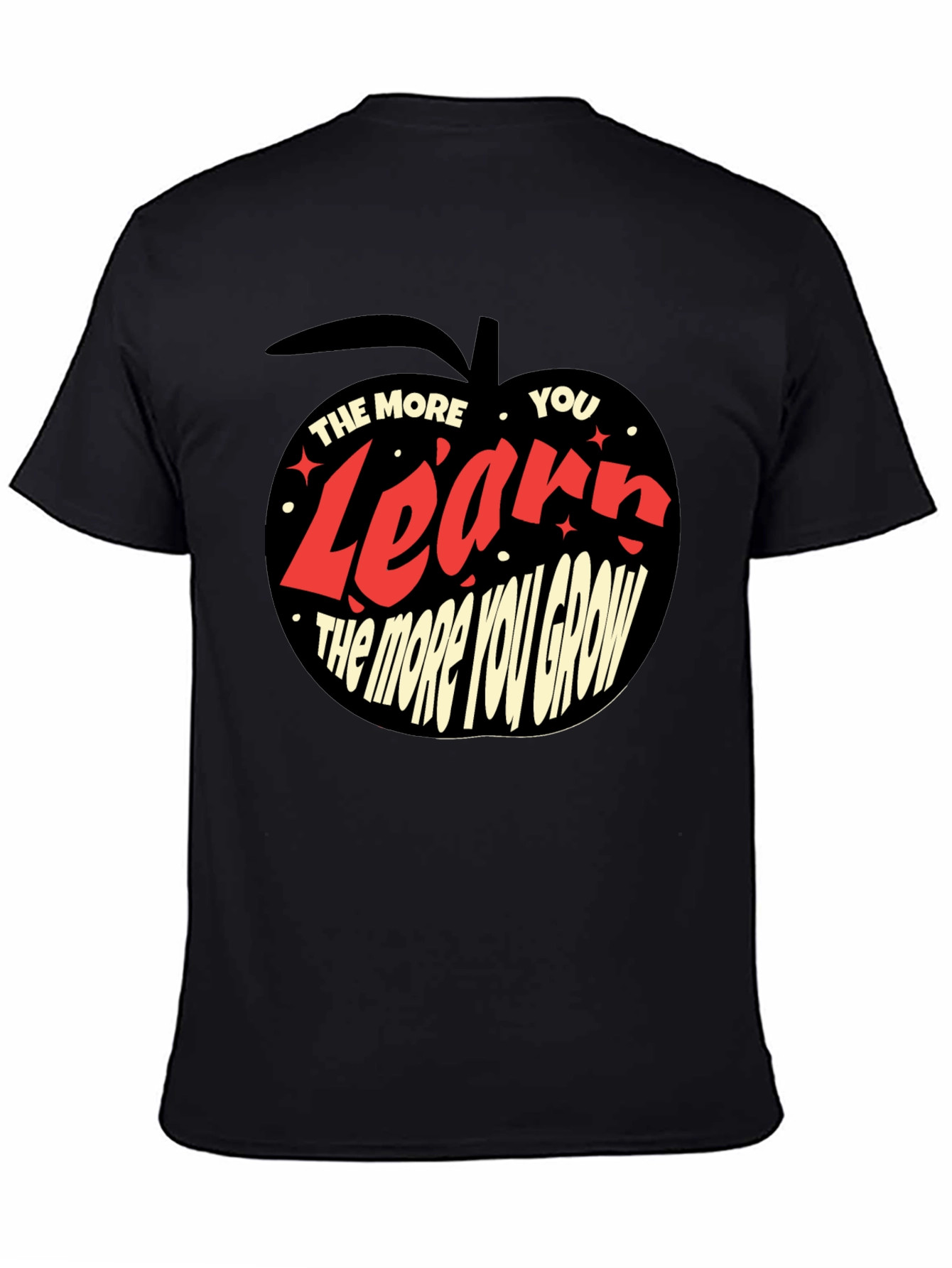 Learn and Grow Black T-Shirt