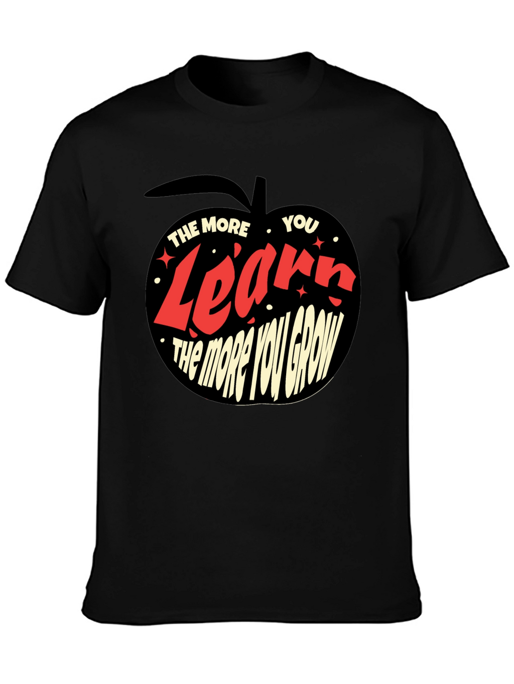 Learn and Grow Black T-Shirt