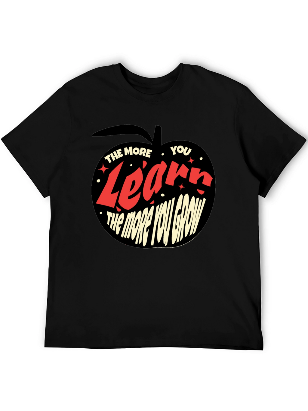 Learn and Grow Black T-Shirt