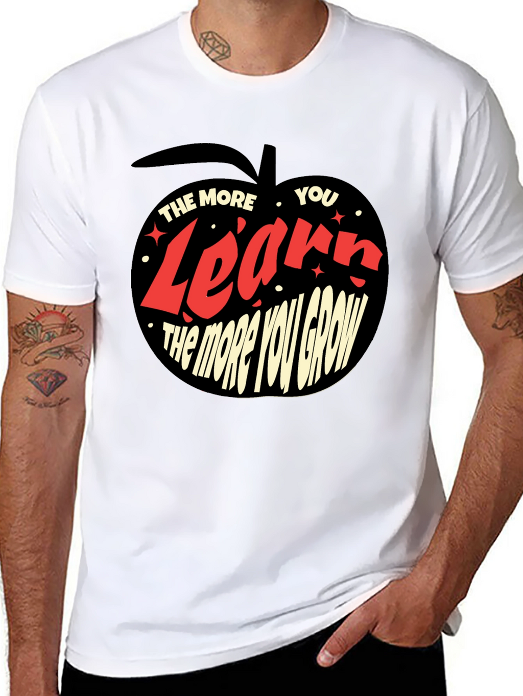 Learn and Grow Black T-Shirt