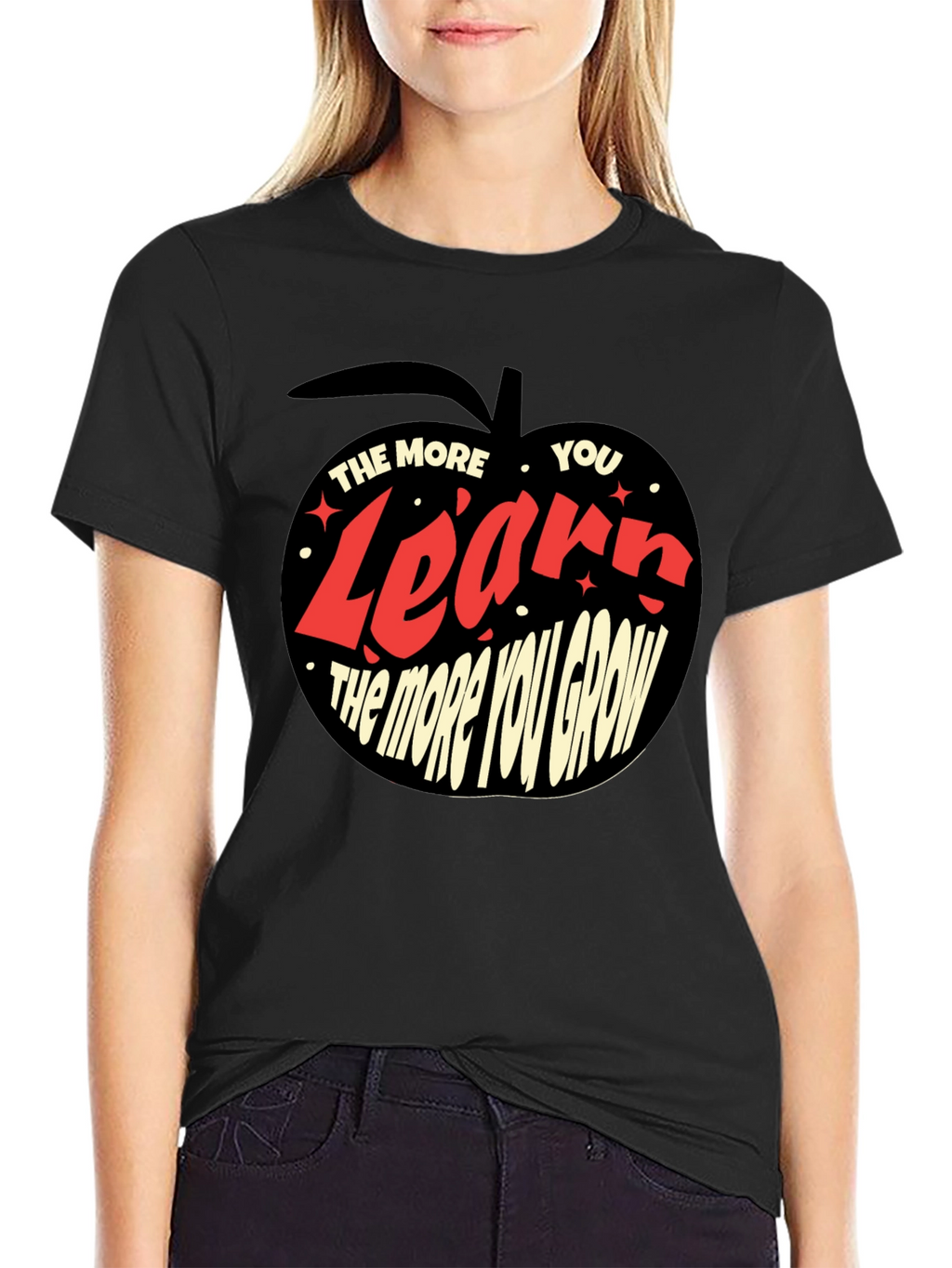 Learn and Grow Black T-Shirt
