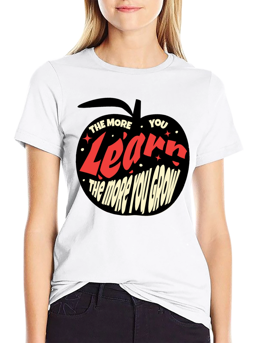 Learn and Grow Black T-Shirt