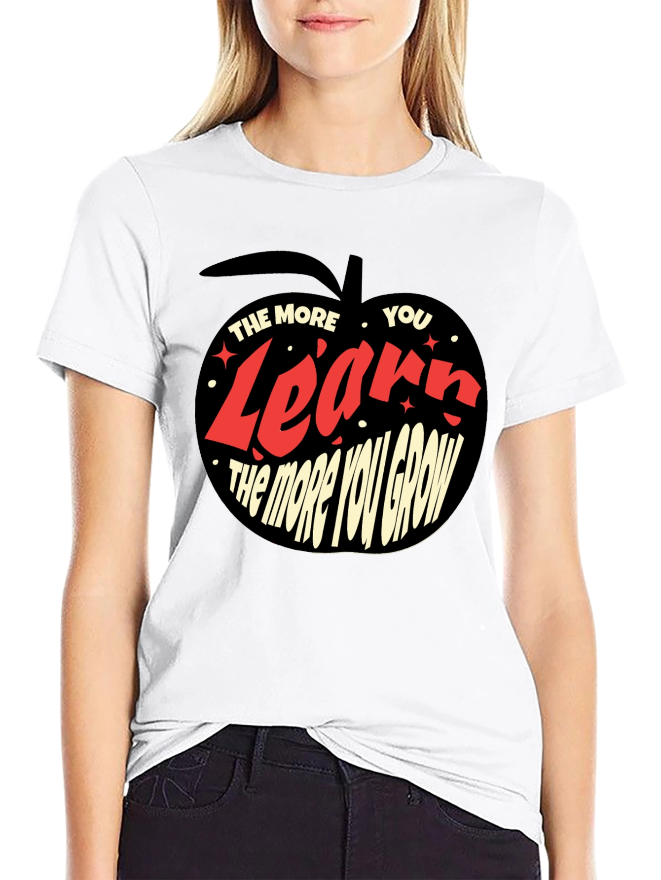 Learn and Grow Black T-Shirt