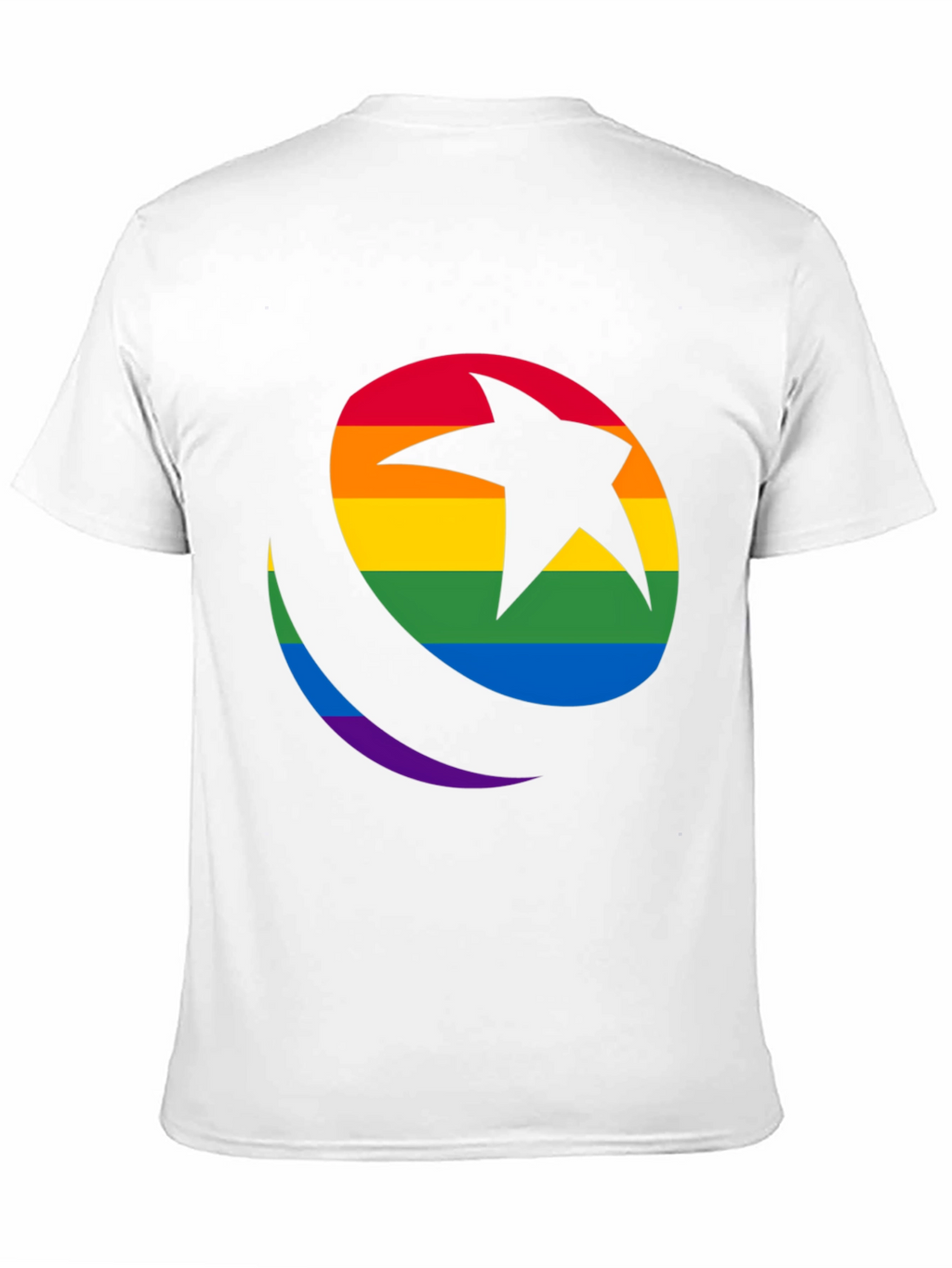 Rainbow Star & Crescent Black T-Shirt