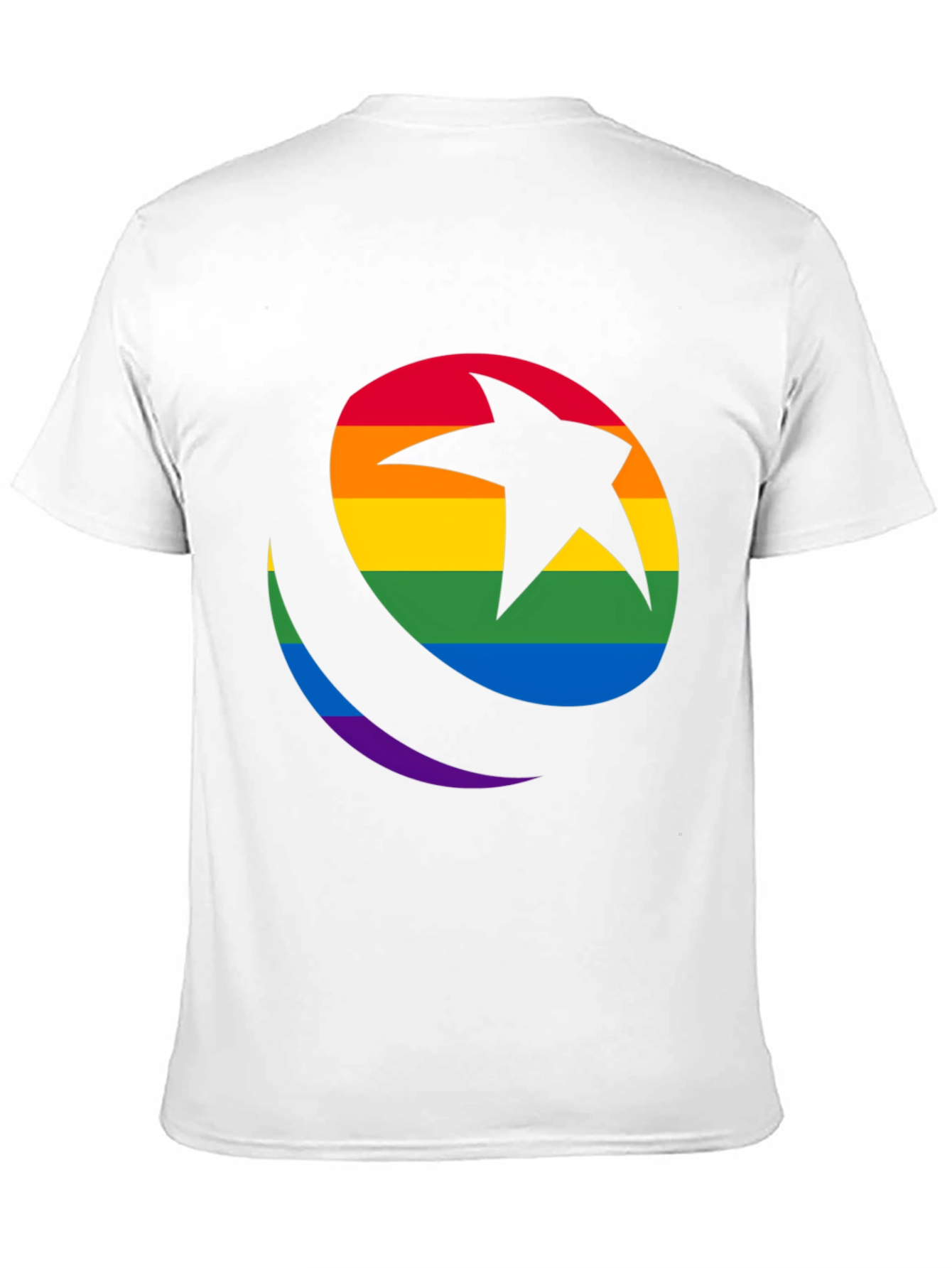 Rainbow Star & Crescent Black T-Shirt