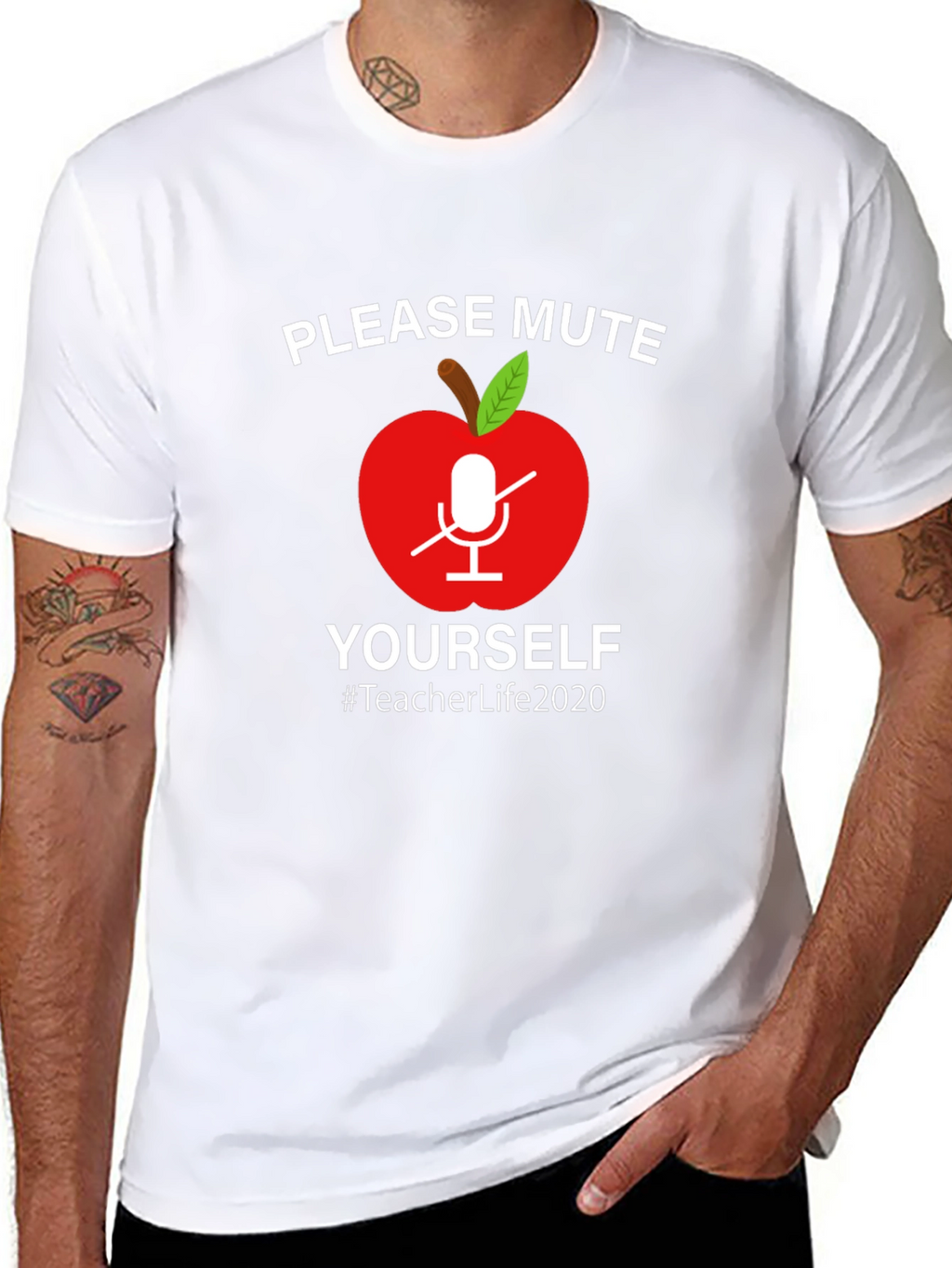 Teacher Life 2020 Mute Yourself Graphic Tee
