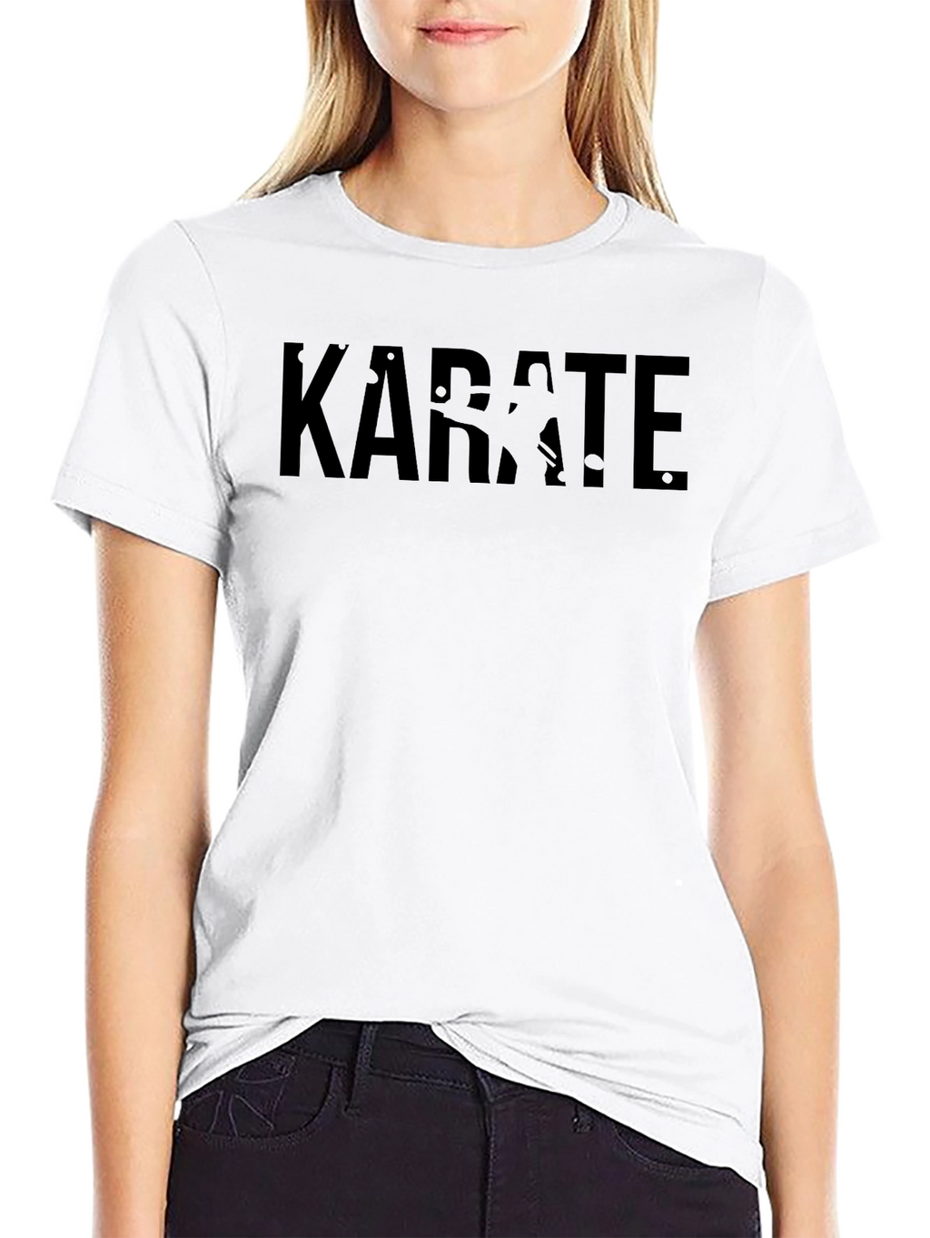Karate Kick Graphic T-Shirt - Black