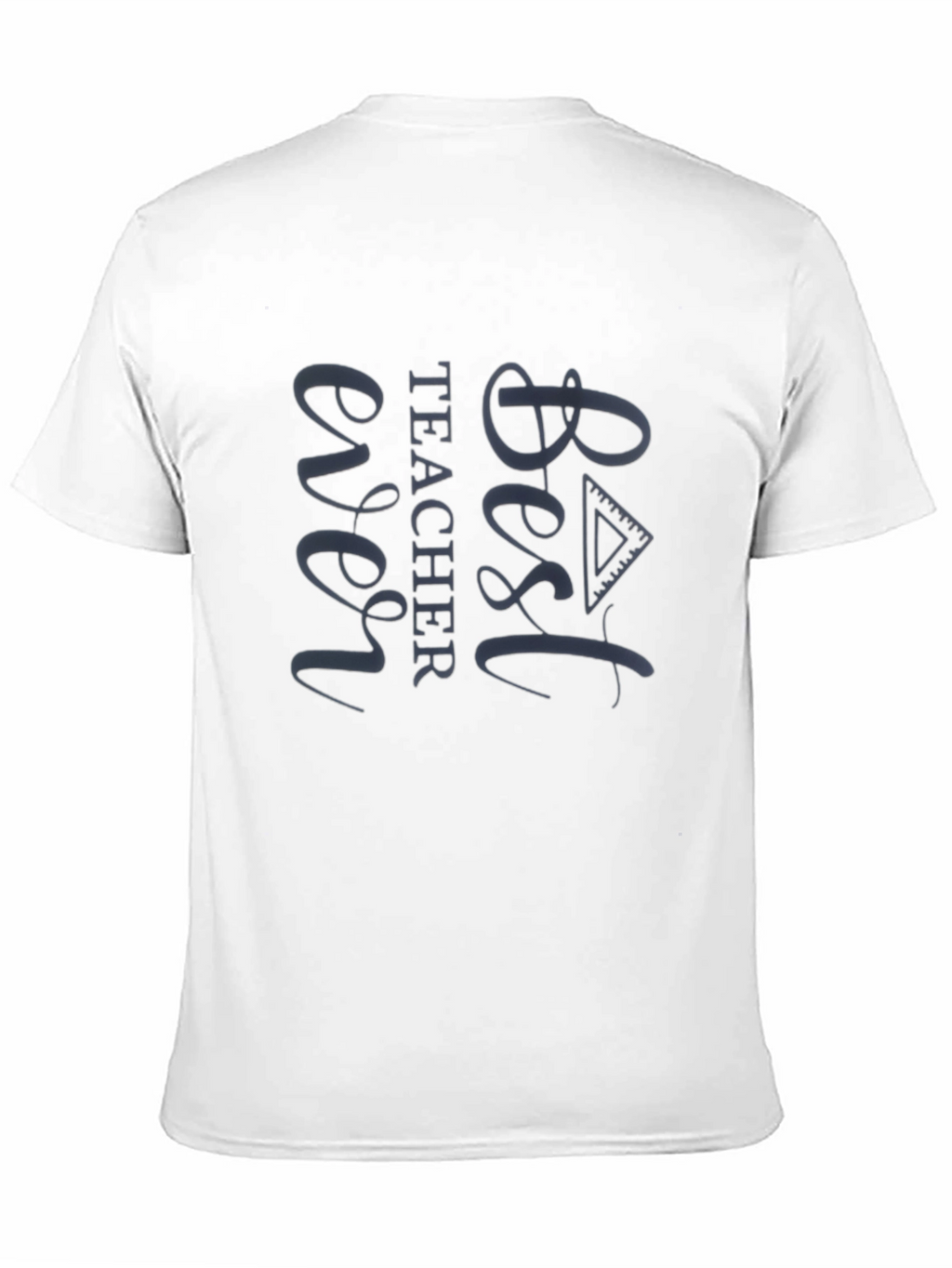 Best Teacher Ever Graphic Tee - Black Casual T-Shirt