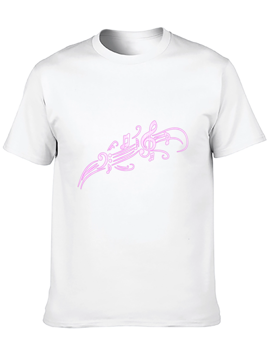 Musical Note Graphic Tee - Trendy Black T-Shirt