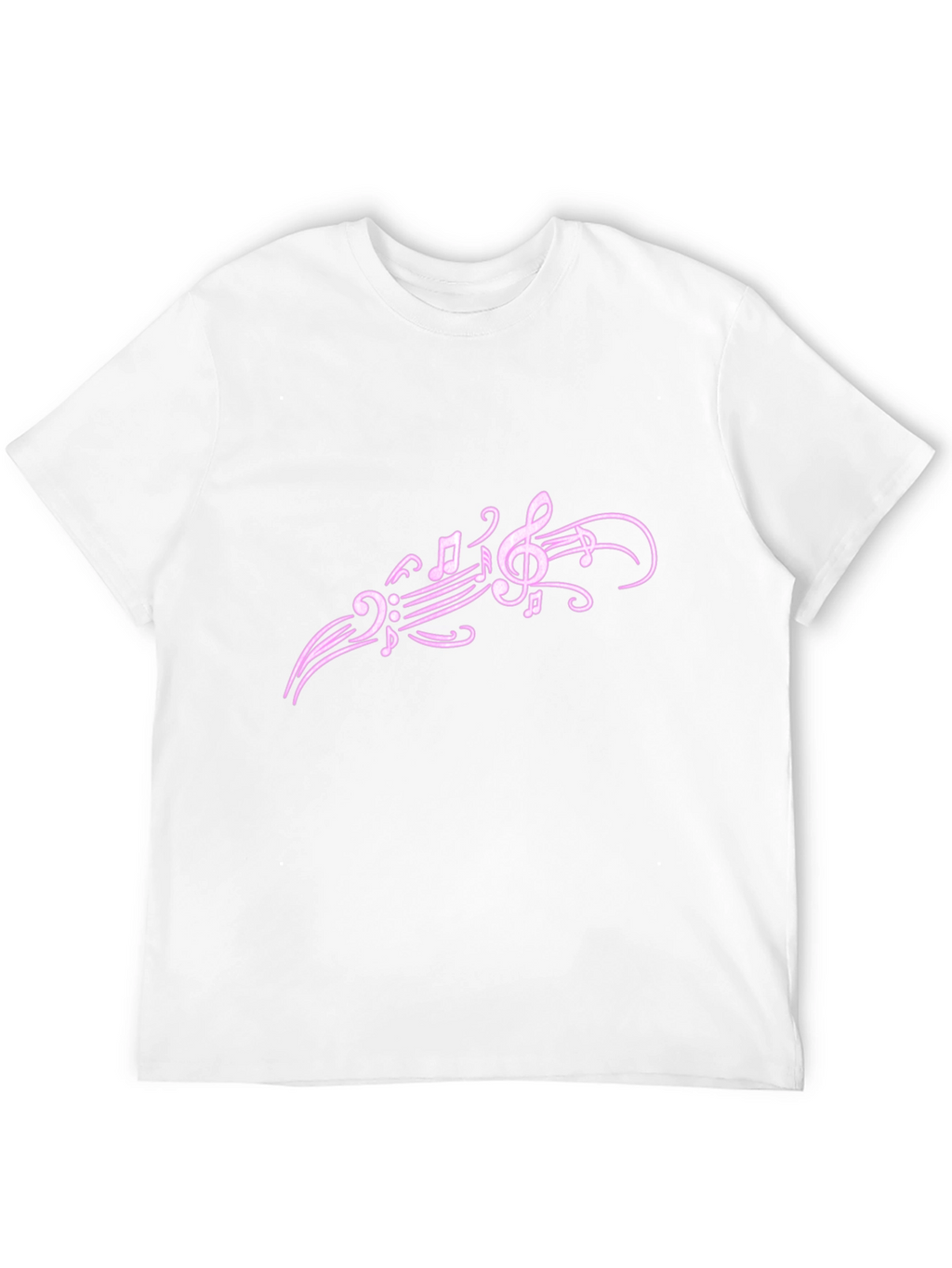 Musical Note Graphic Tee - Trendy Black T-Shirt