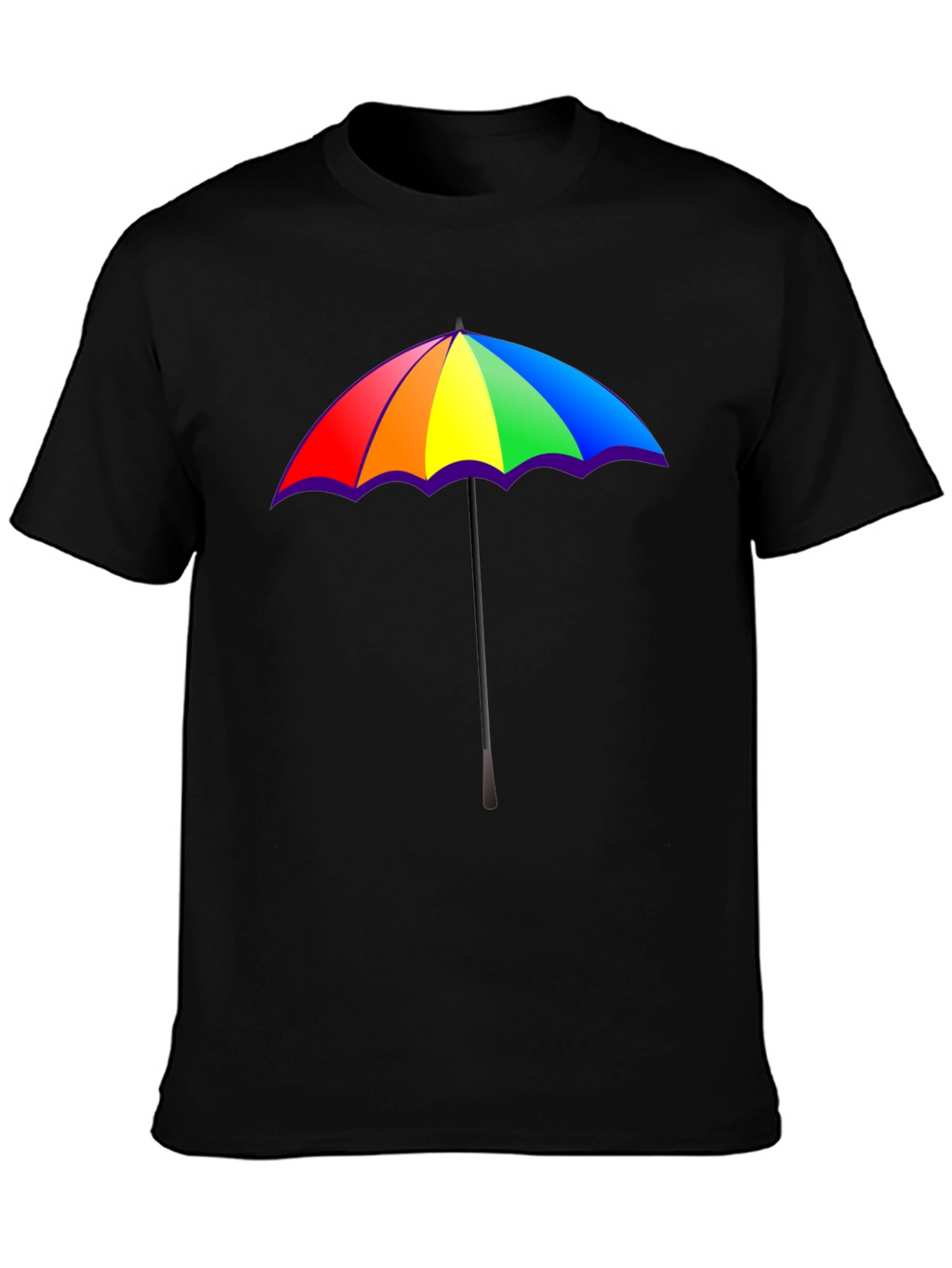 Rainbow Umbrella Graphic T-Shirt - Pride Fashion Tee