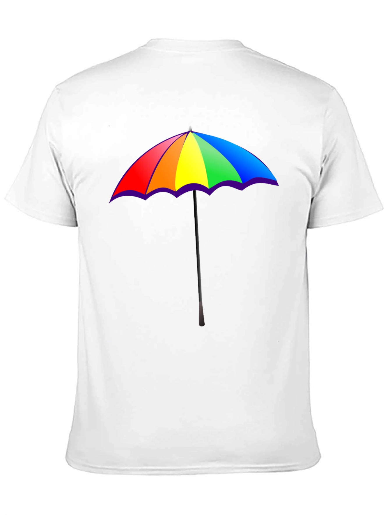 Rainbow Umbrella Graphic T-Shirt - Pride Fashion Tee
