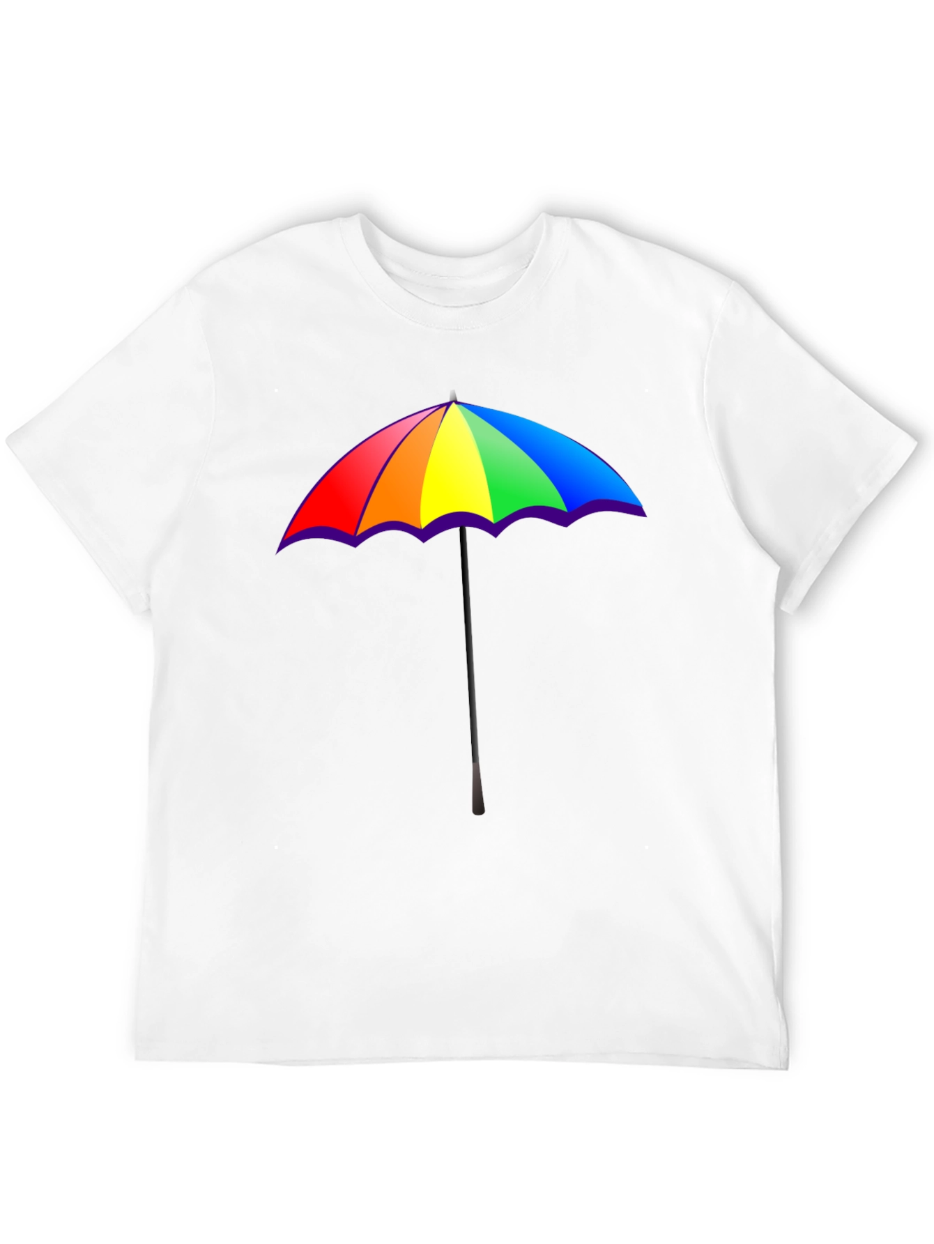 Rainbow Umbrella Graphic T-Shirt - Pride Fashion Tee