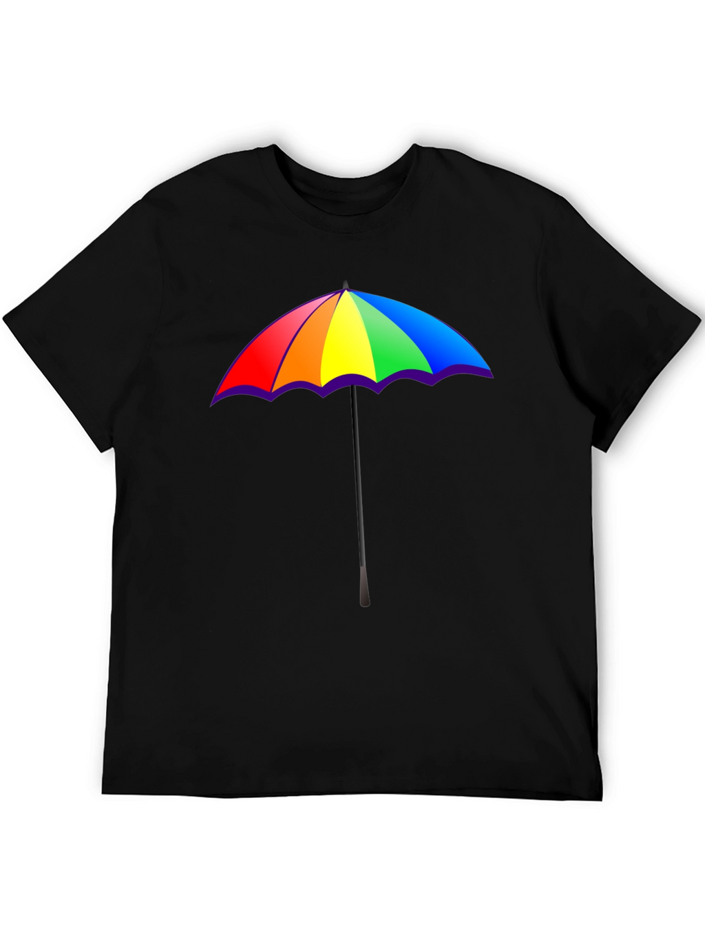 Rainbow Umbrella Graphic T-Shirt - Pride Fashion Tee